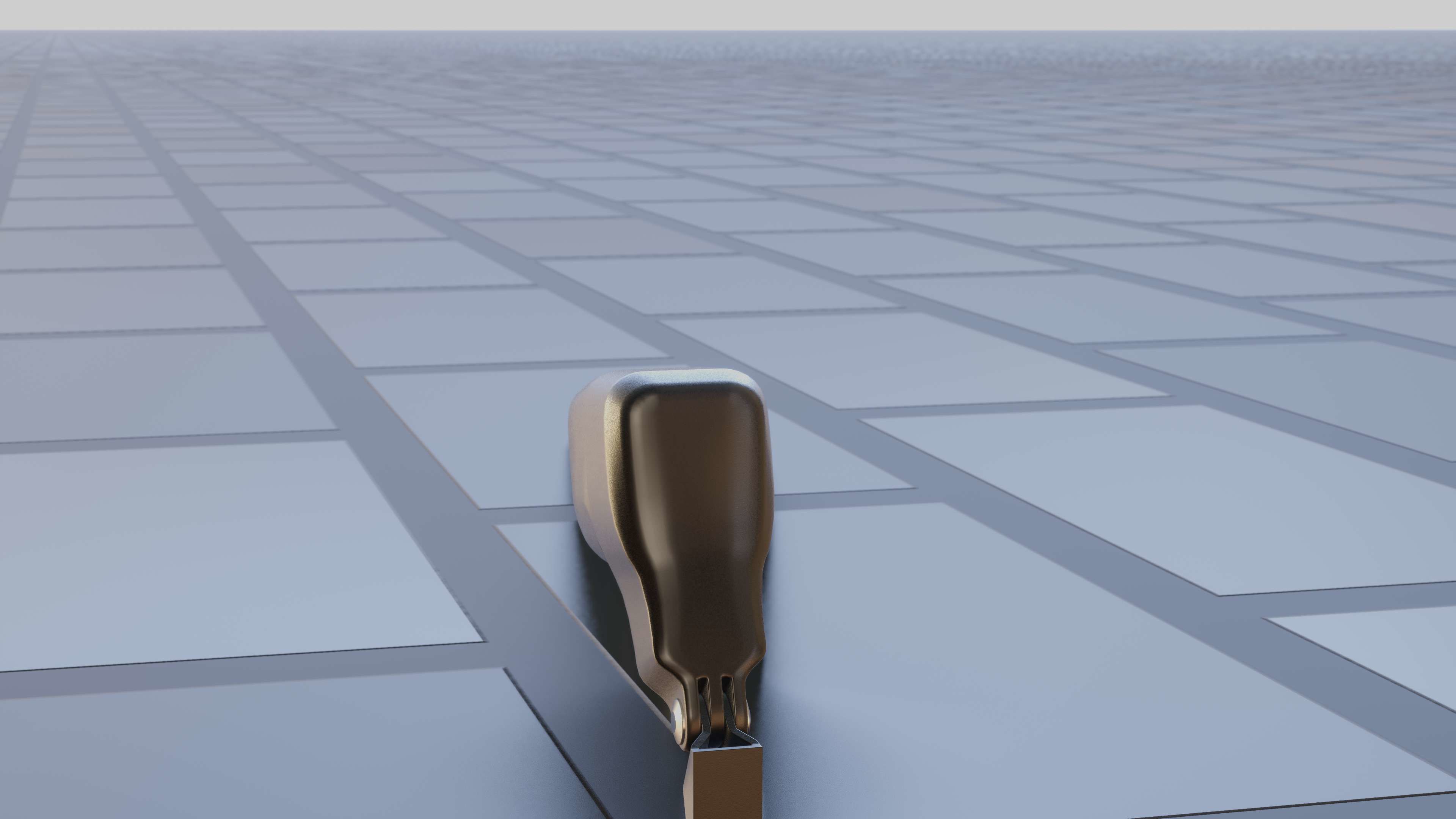 E-scooter front light with procedural PBR material setup 3D model_21