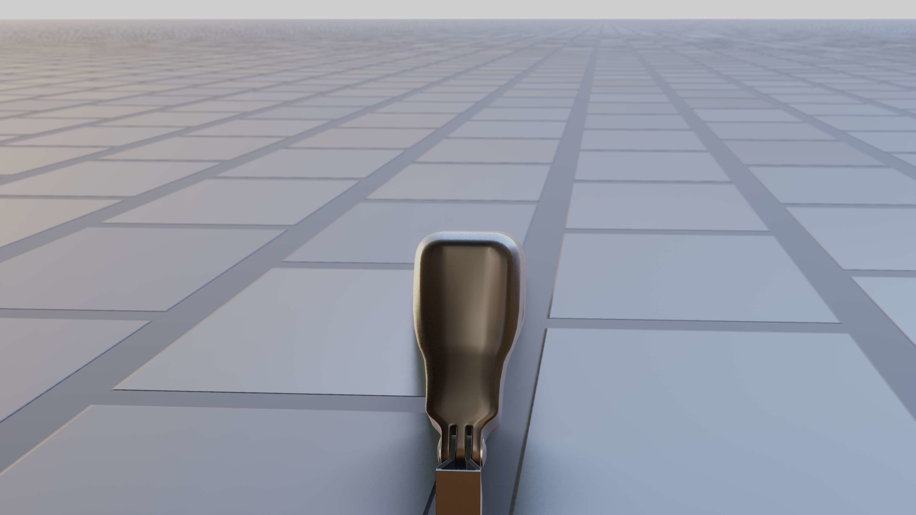 E-scooter front light with procedural PBR material setup 3D model_25