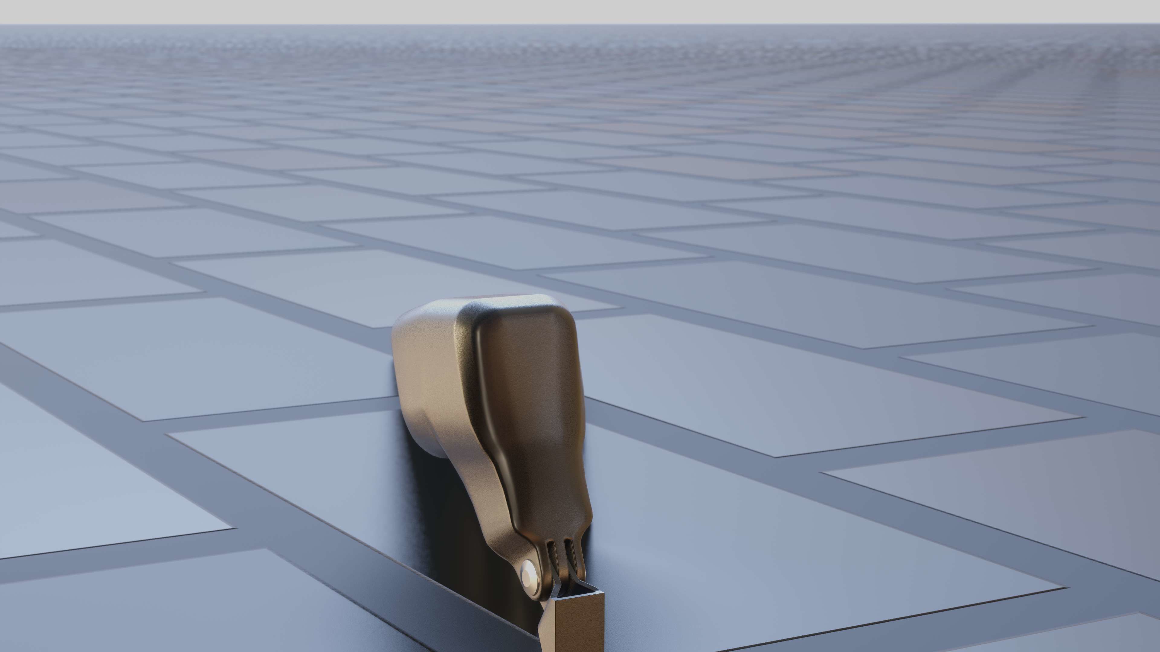 E-scooter front light with procedural PBR material setup 3D model_18