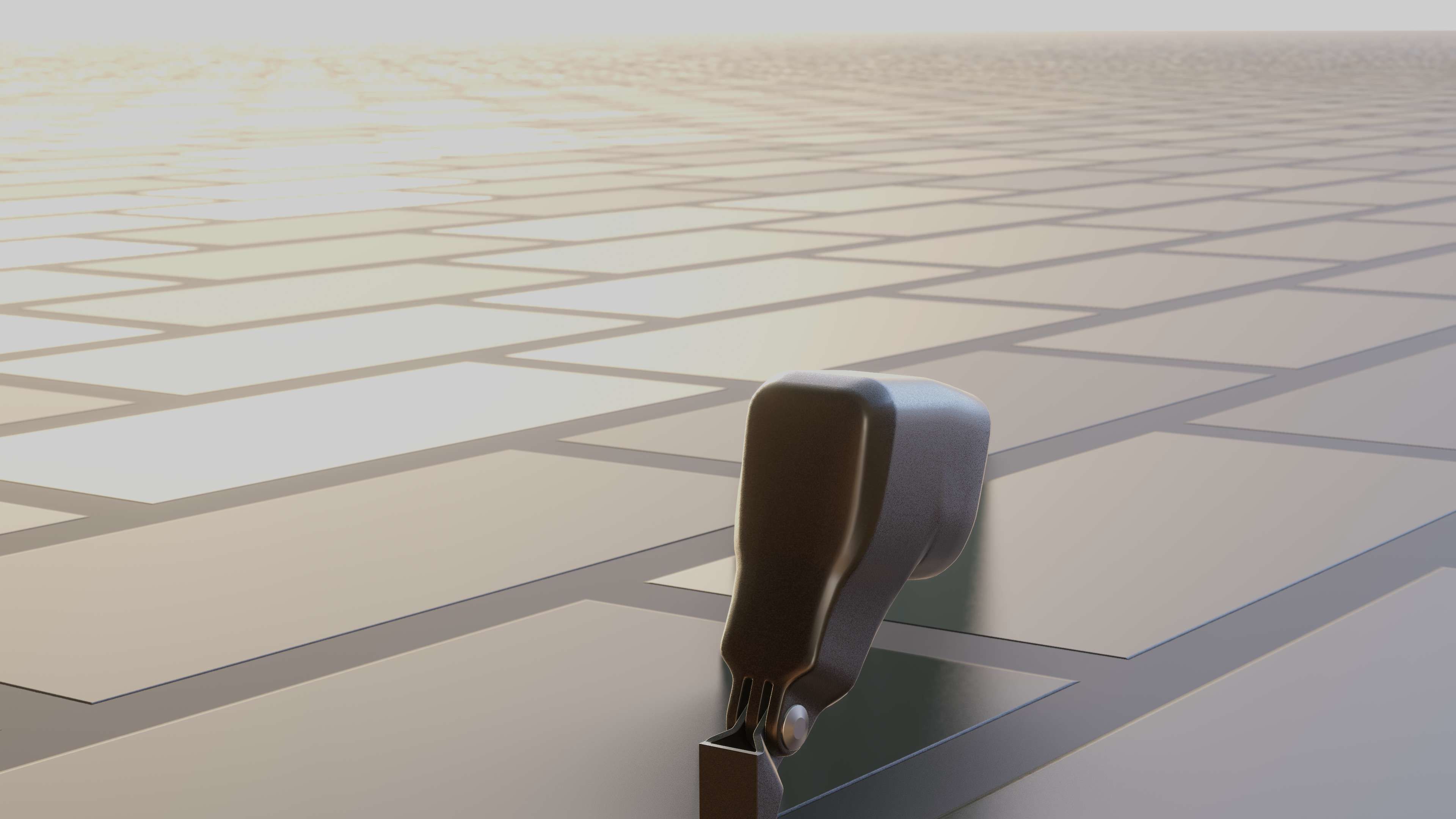 E-scooter front light with procedural PBR material setup 3D model_31