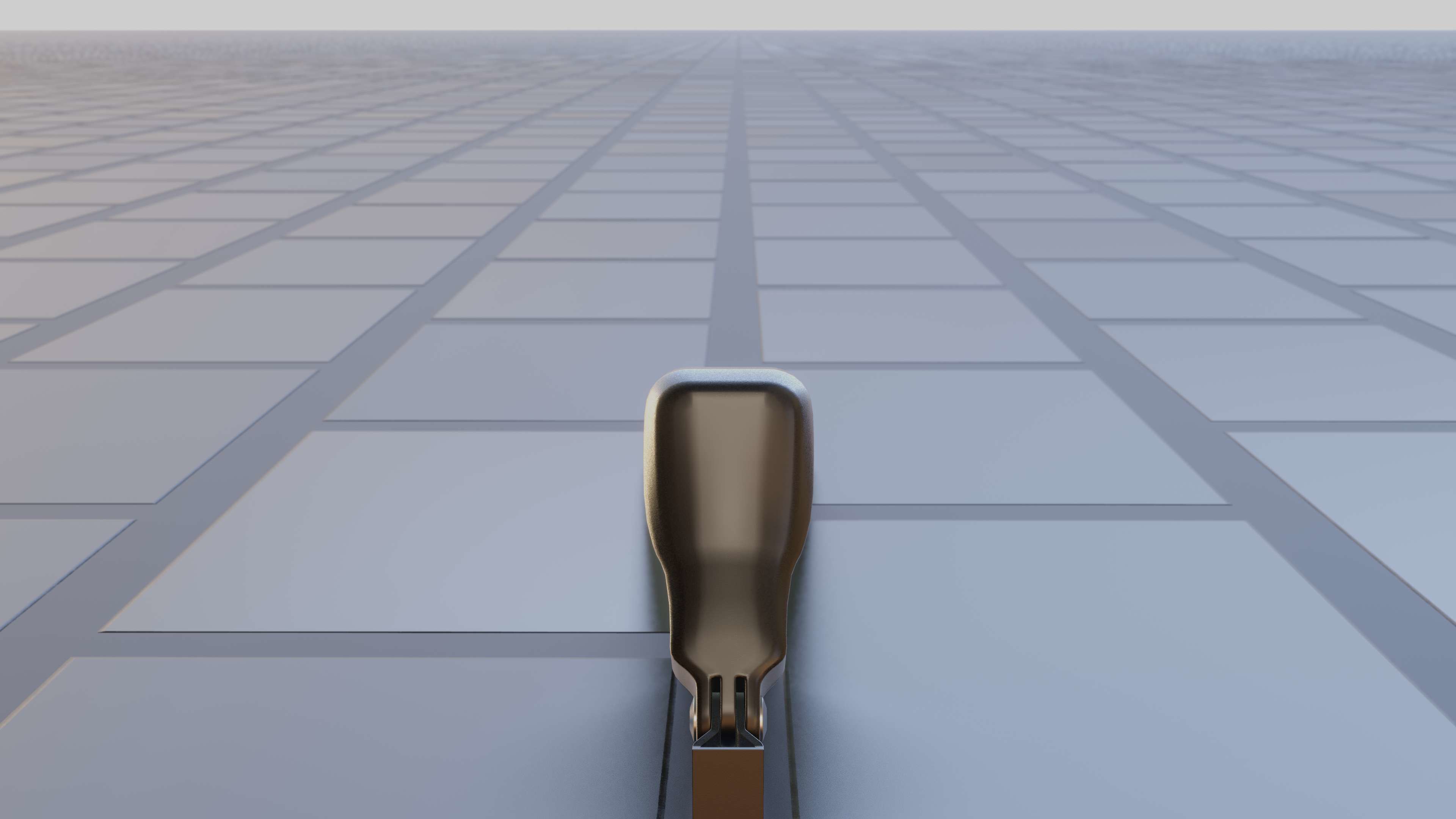 E-scooter front light with procedural PBR material setup 3D model_24