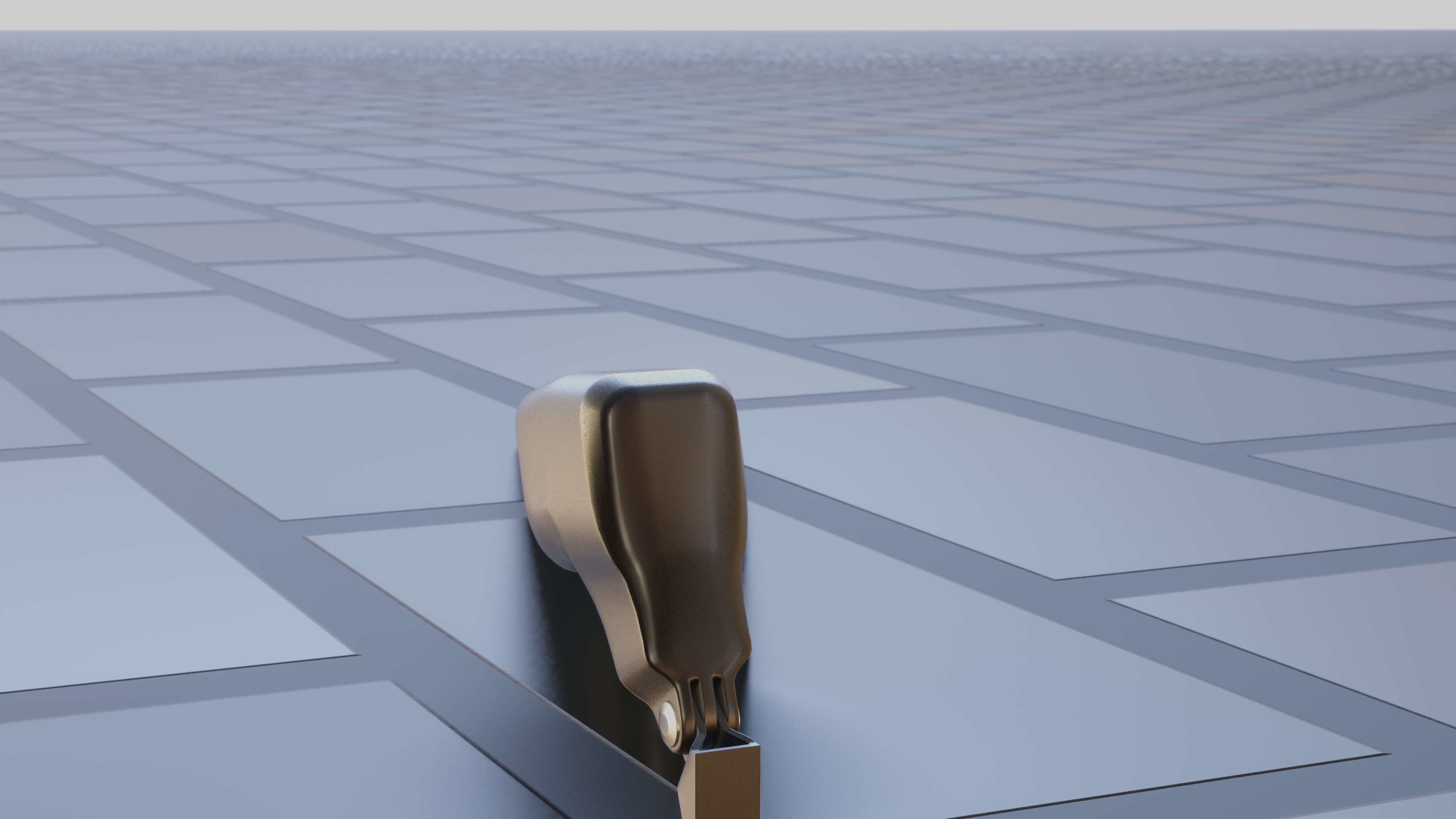 E-scooter front light with procedural PBR material setup 3D model_19