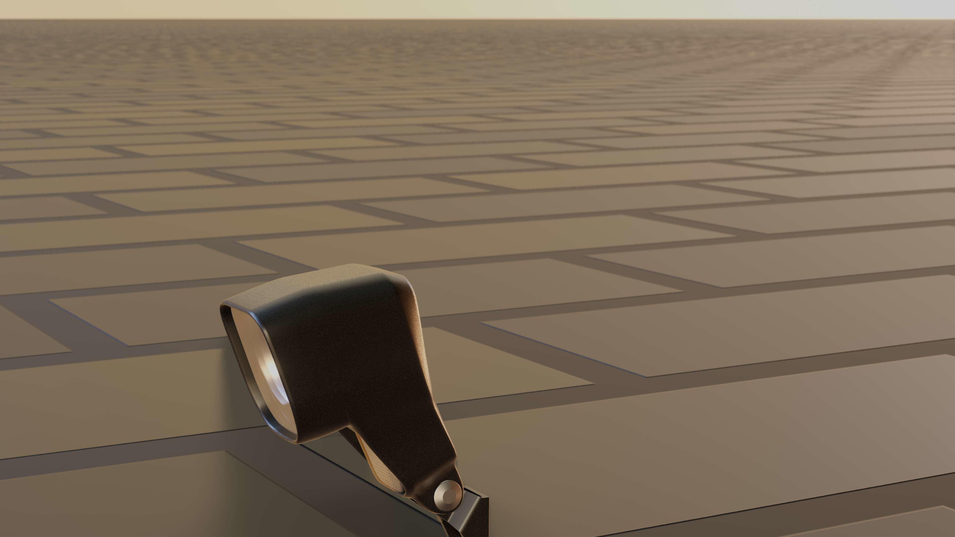 E-scooter front light with procedural PBR material setup 3D model_72