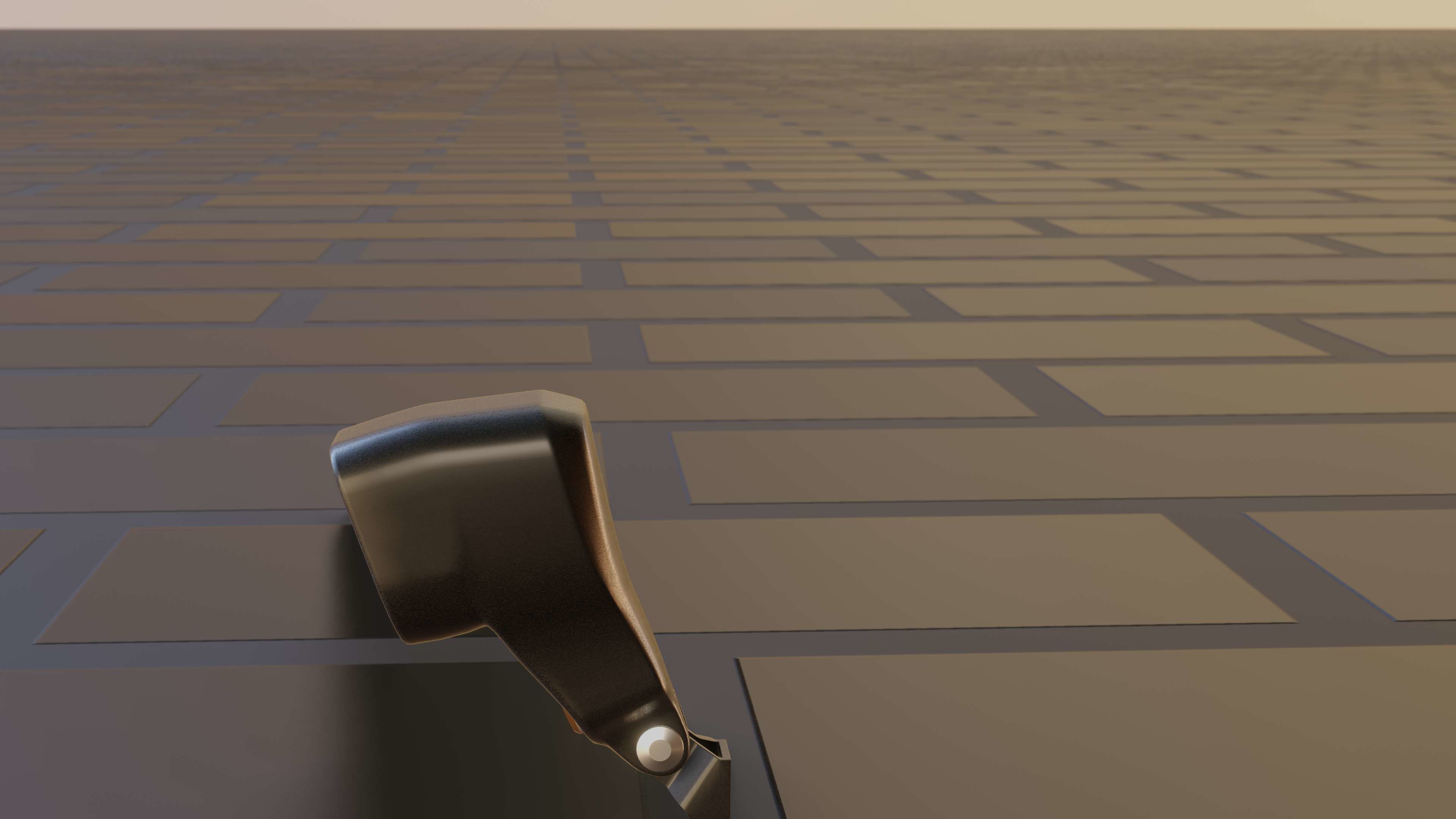 E-scooter front light with procedural PBR material setup 3D model_77