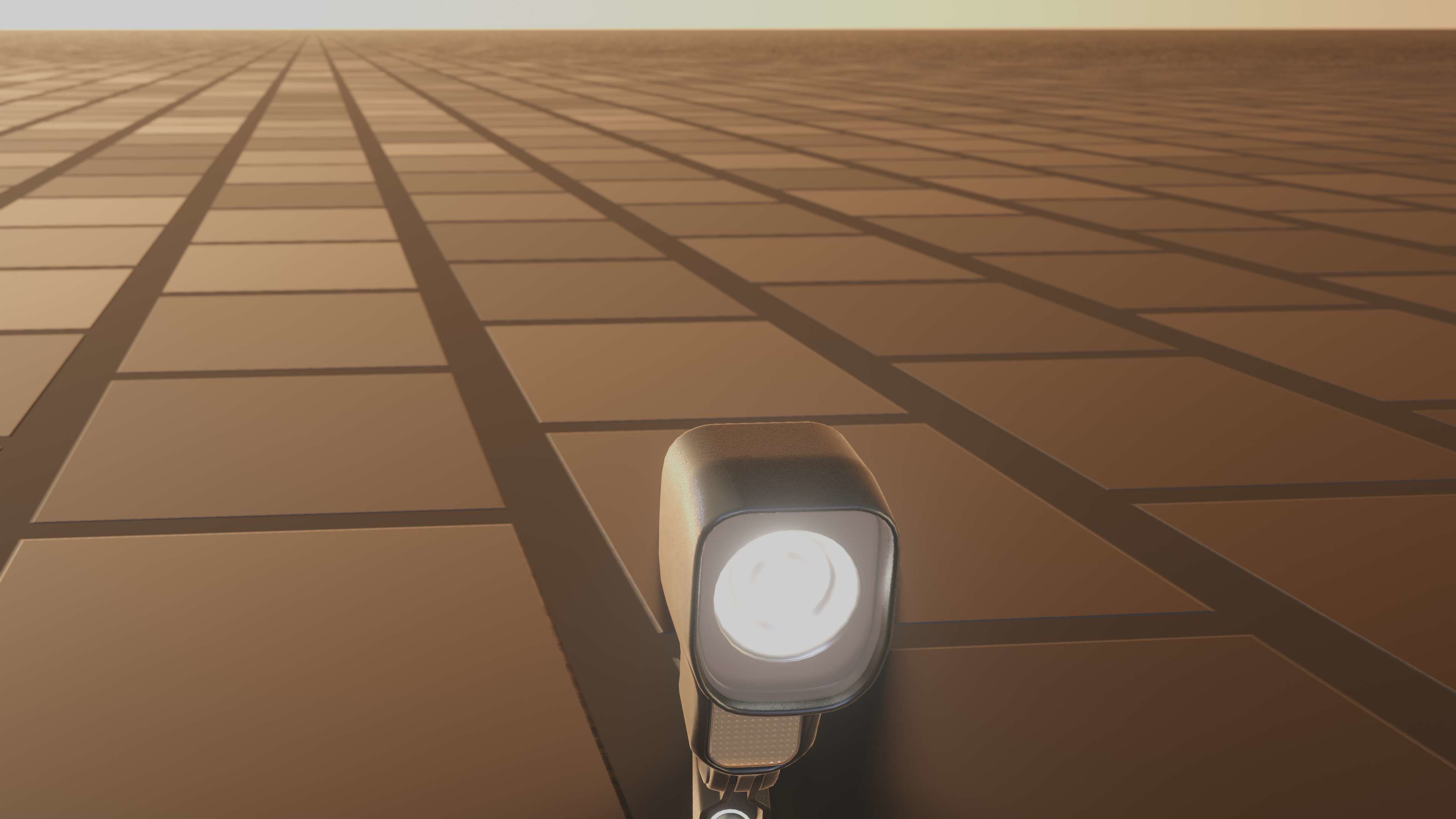 E-scooter front light with procedural PBR material setup 3D model_58