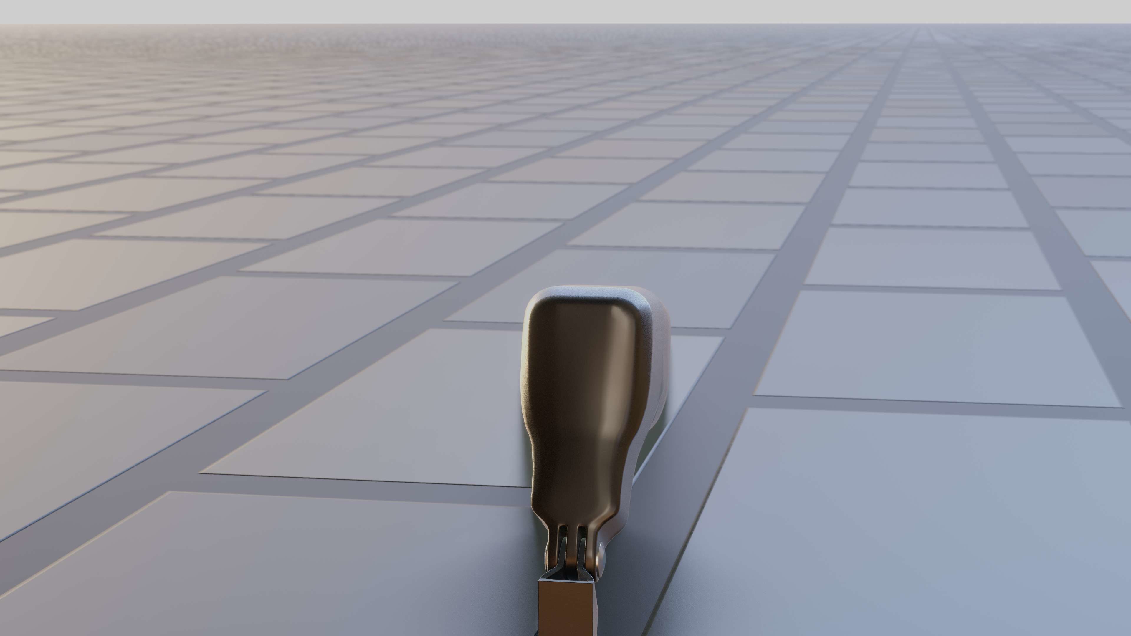 E-scooter front light with procedural PBR material setup 3D model_26