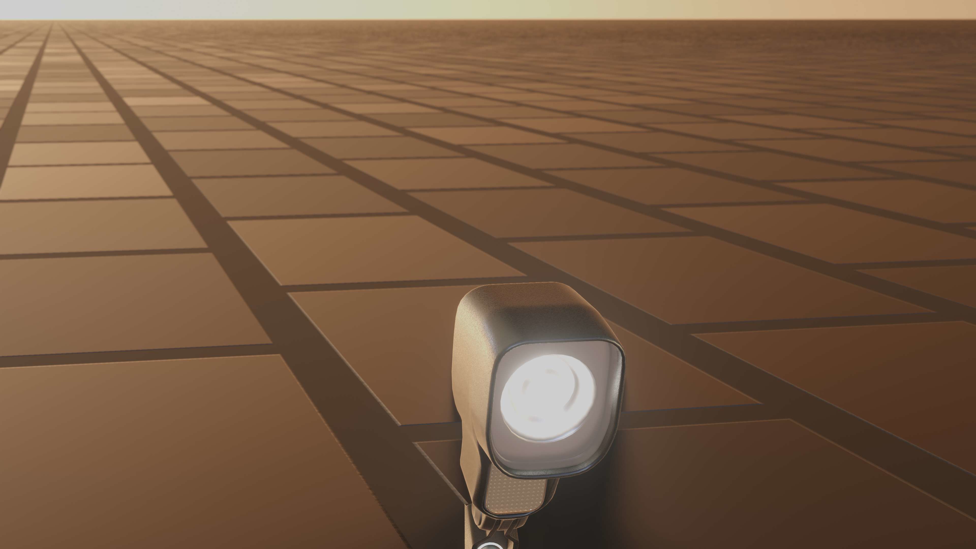 E-scooter front light with procedural PBR material setup 3D model_57