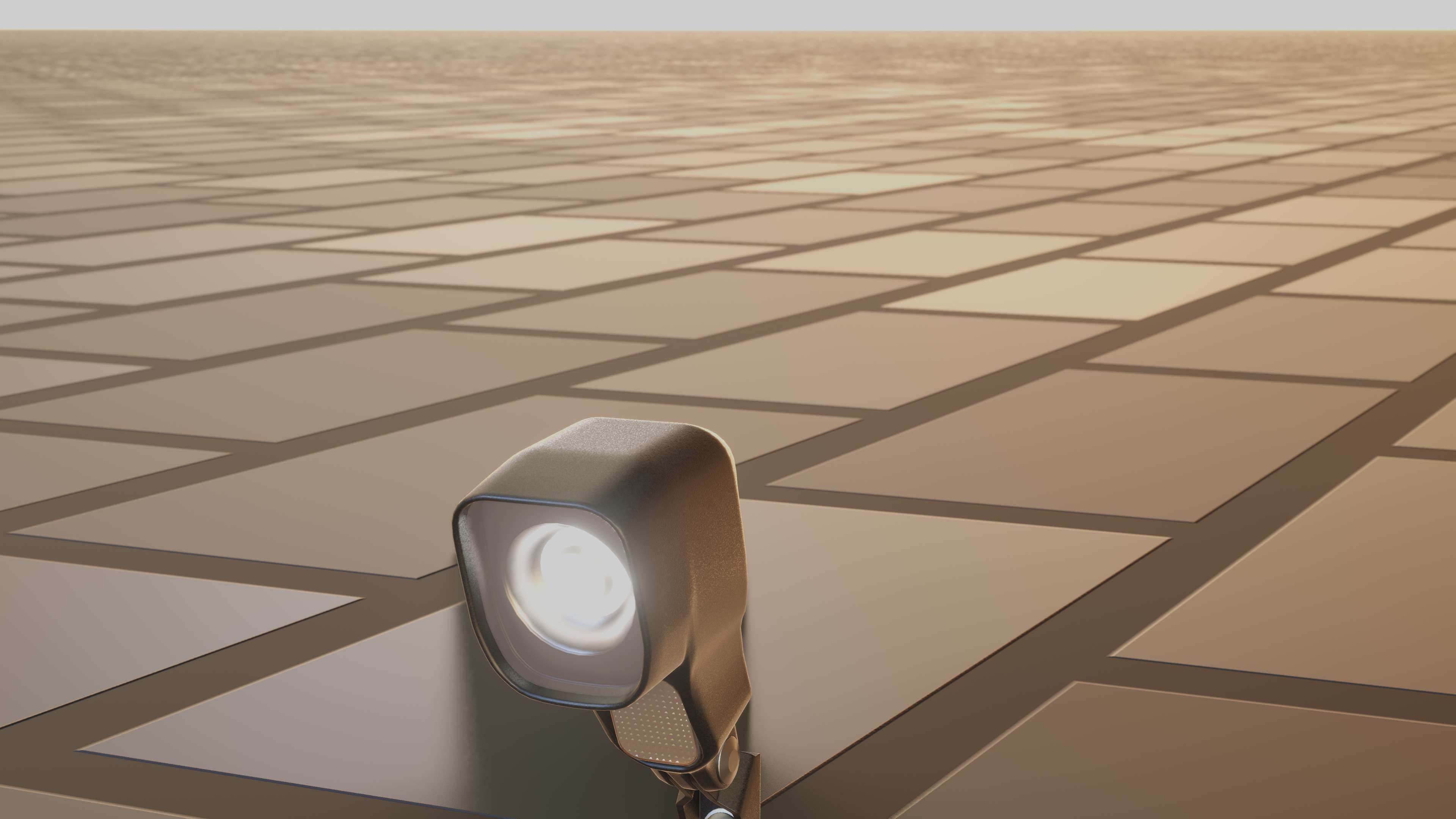 E-scooter front light with procedural PBR material setup 3D model_65