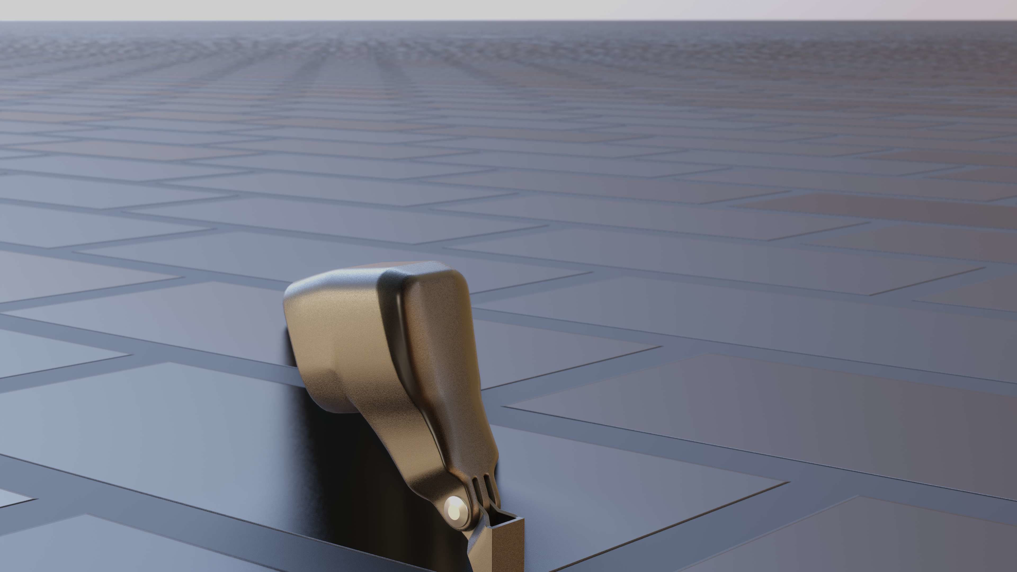 E-scooter front light with procedural PBR material setup 3D model_14