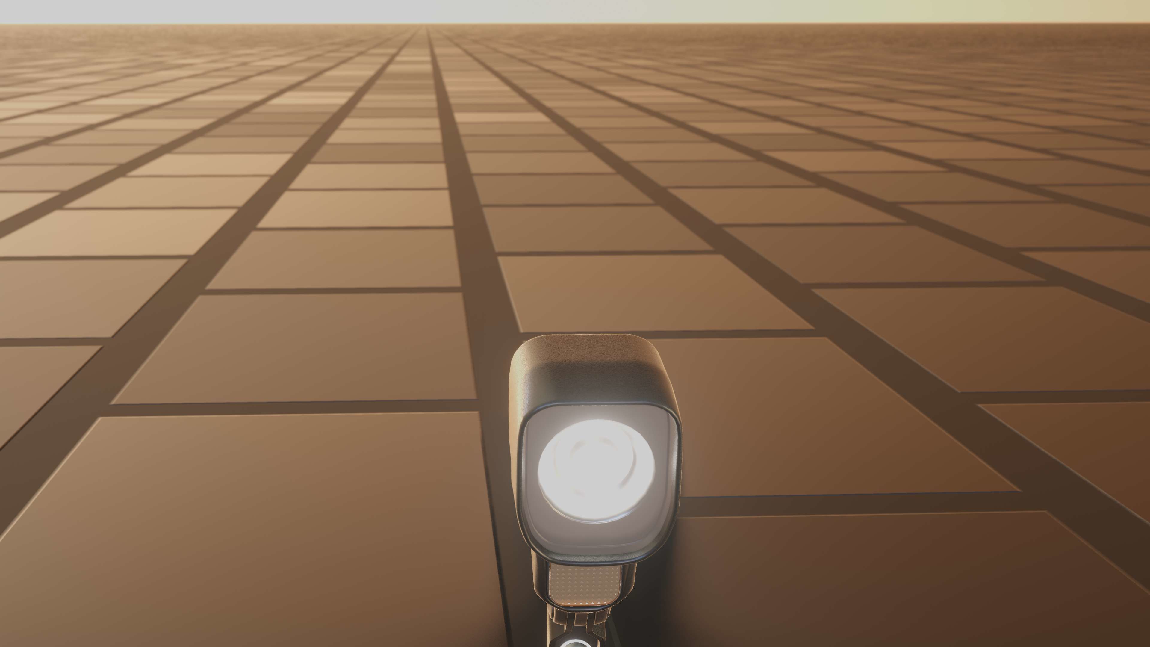 E-scooter front light with procedural PBR material setup 3D model_59