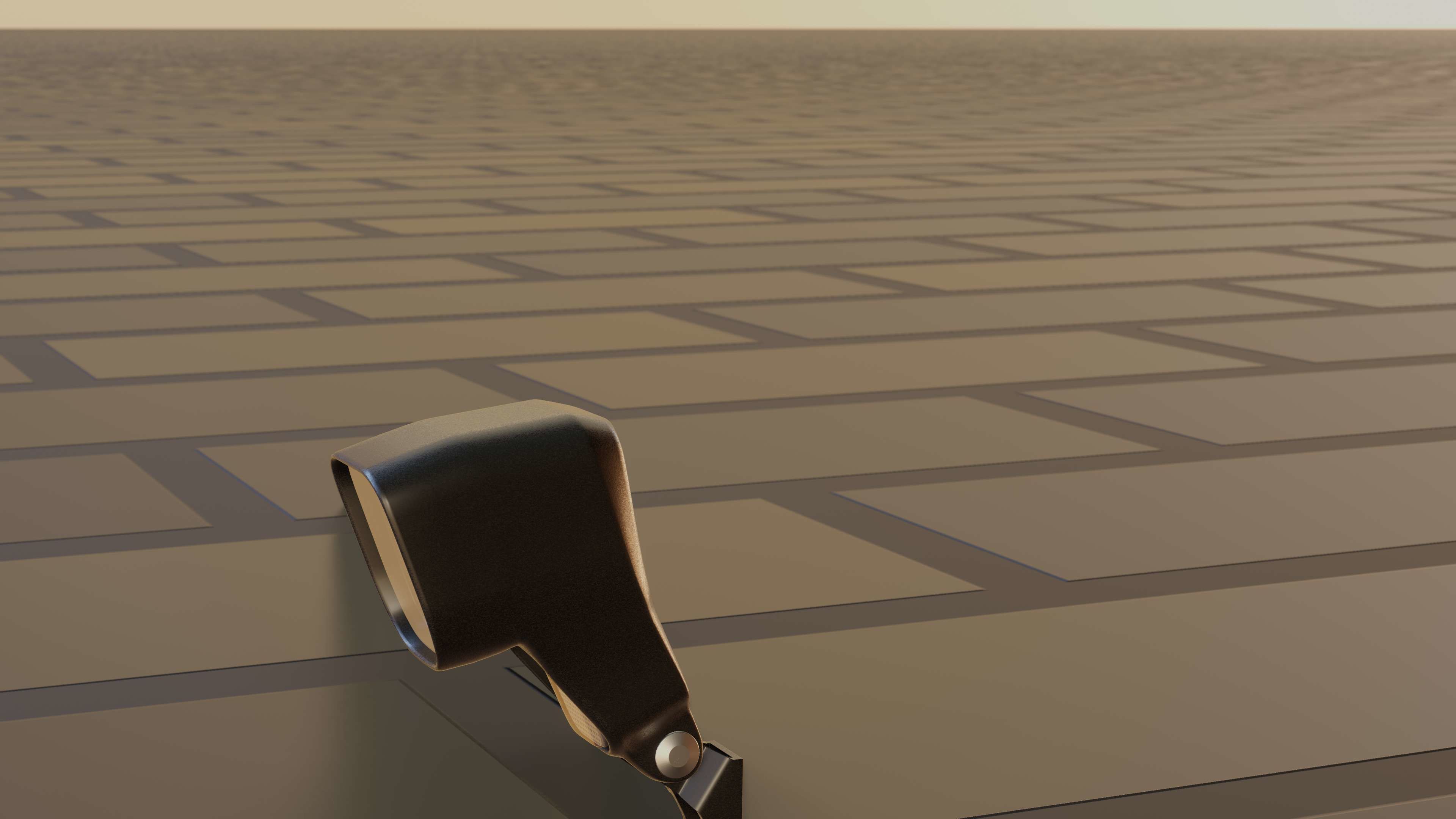 E-scooter front light with procedural PBR material setup 3D model_73