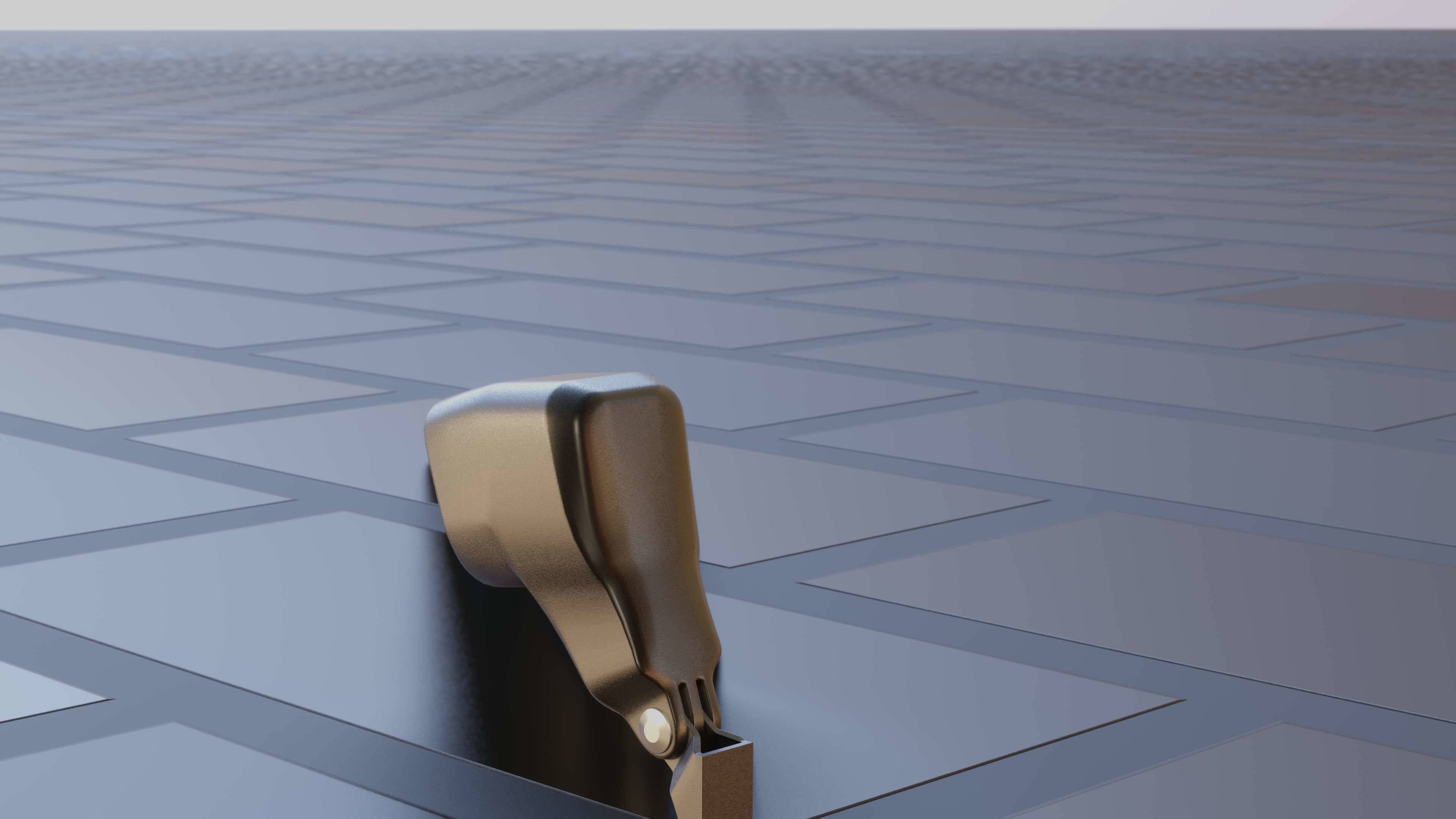 E-scooter front light with procedural PBR material setup 3D model_15