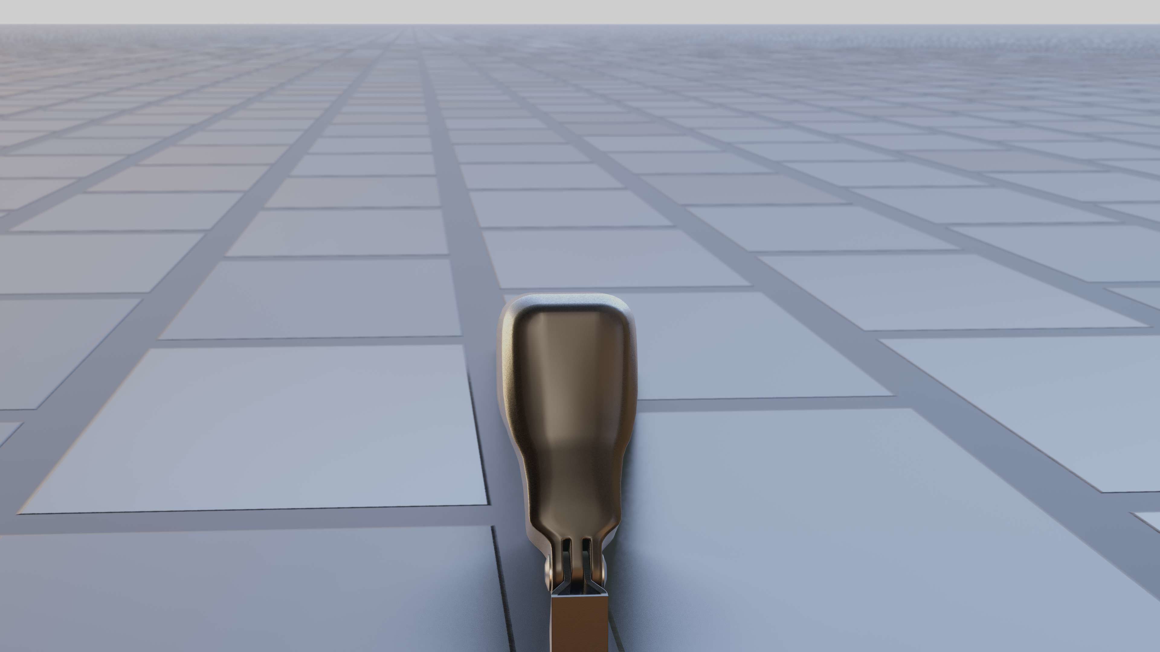 E-scooter front light with procedural PBR material setup 3D model_23