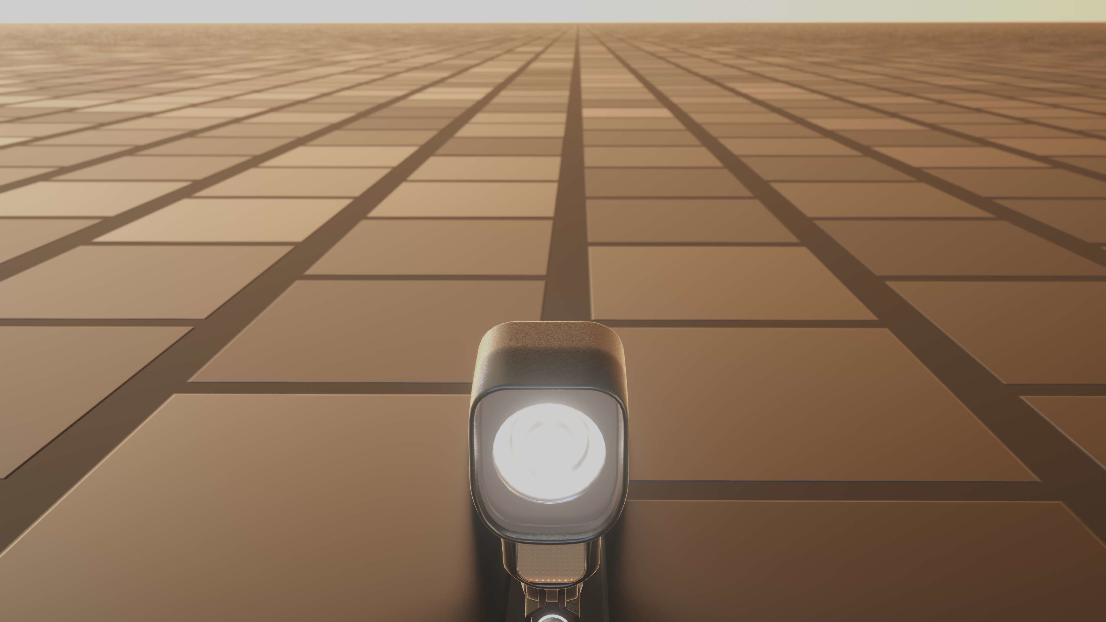 E-scooter front light with procedural PBR material setup 3D model_60