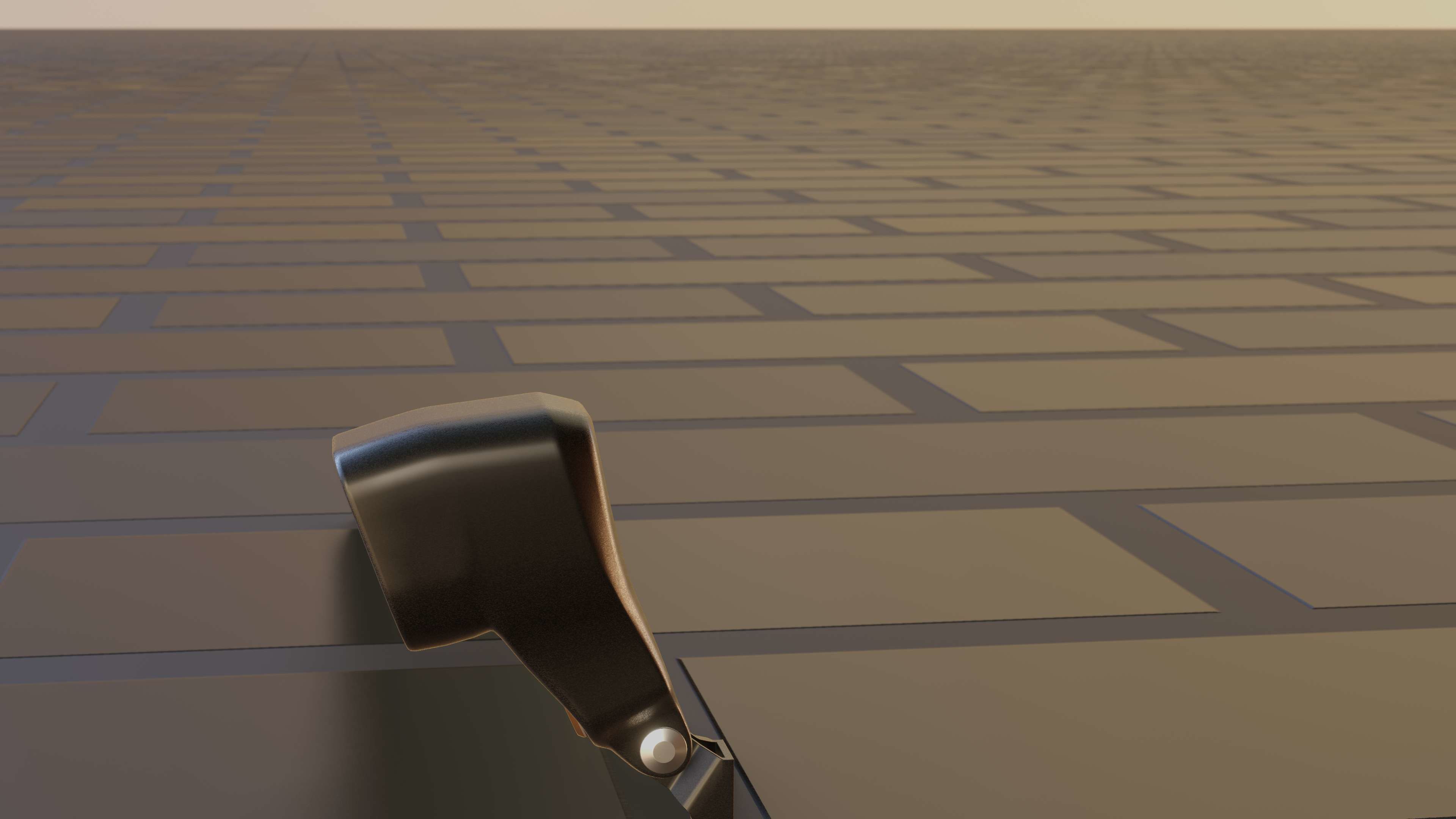 E-scooter front light with procedural PBR material setup 3D model_76