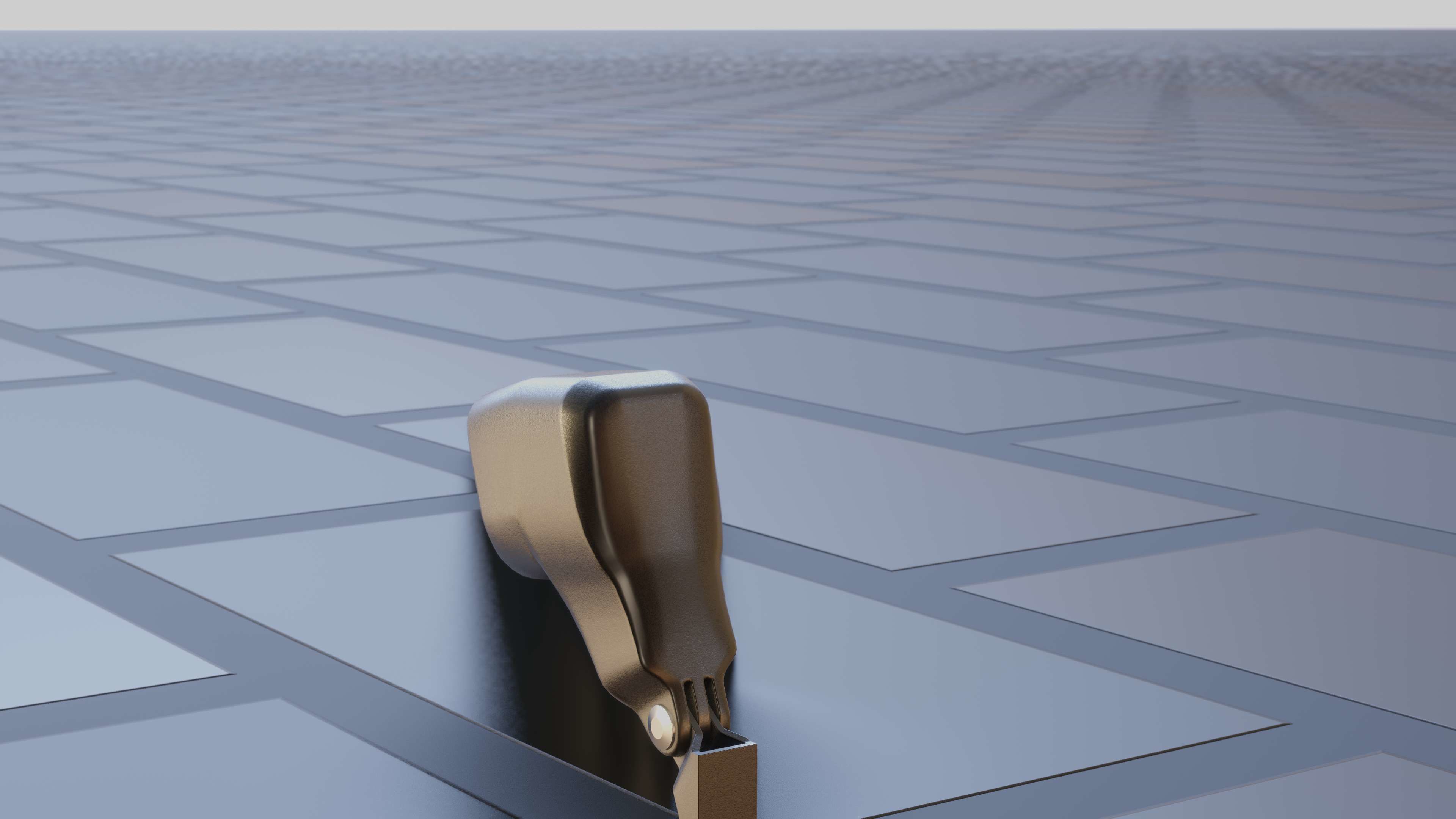 E-scooter front light with procedural PBR material setup 3D model_17