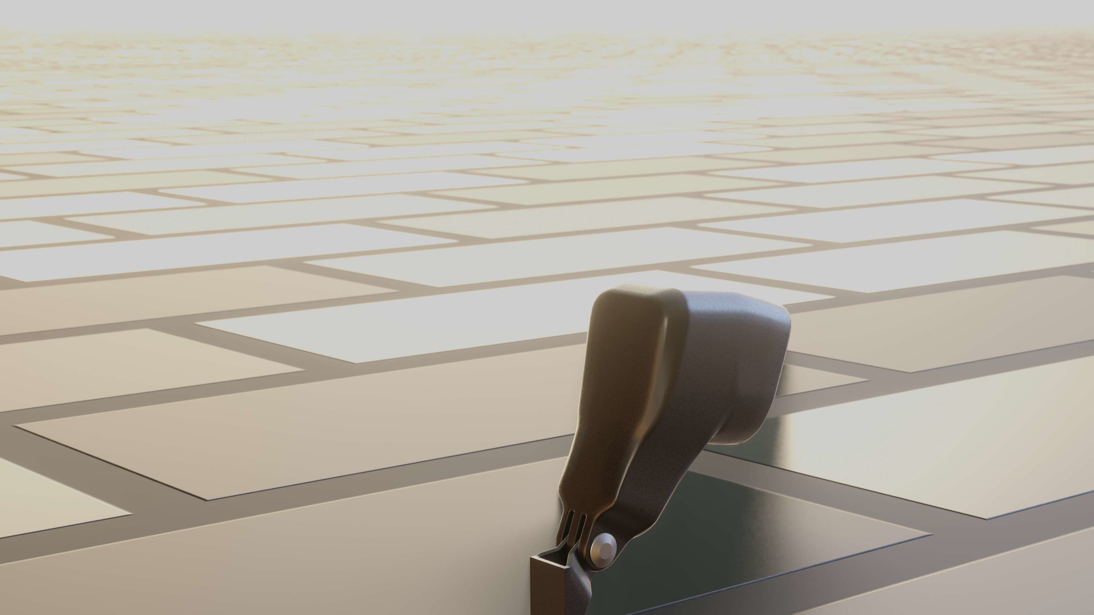 E-scooter front light with procedural PBR material setup 3D model_34