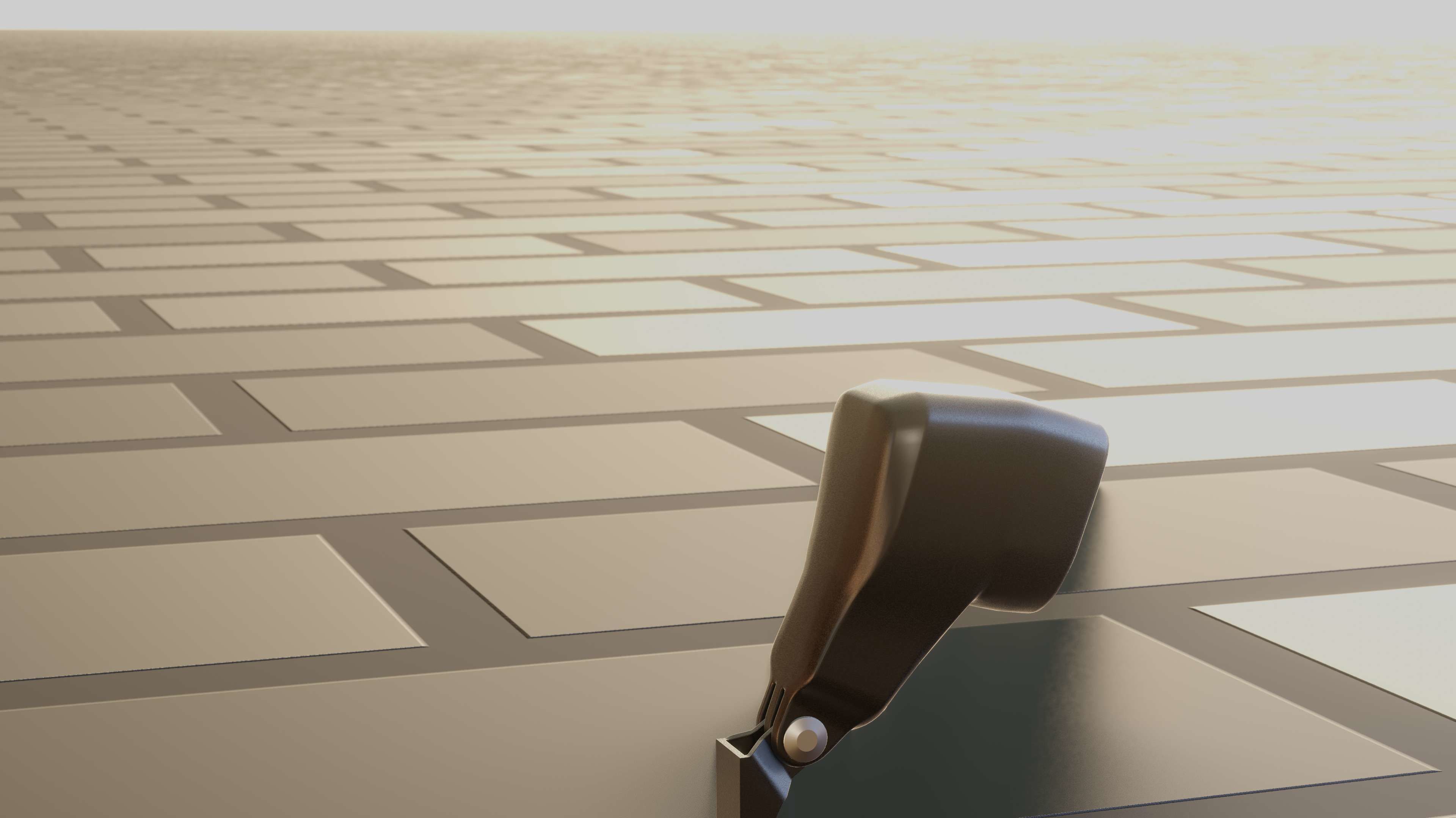 E-scooter front light with procedural PBR material setup 3D model_38