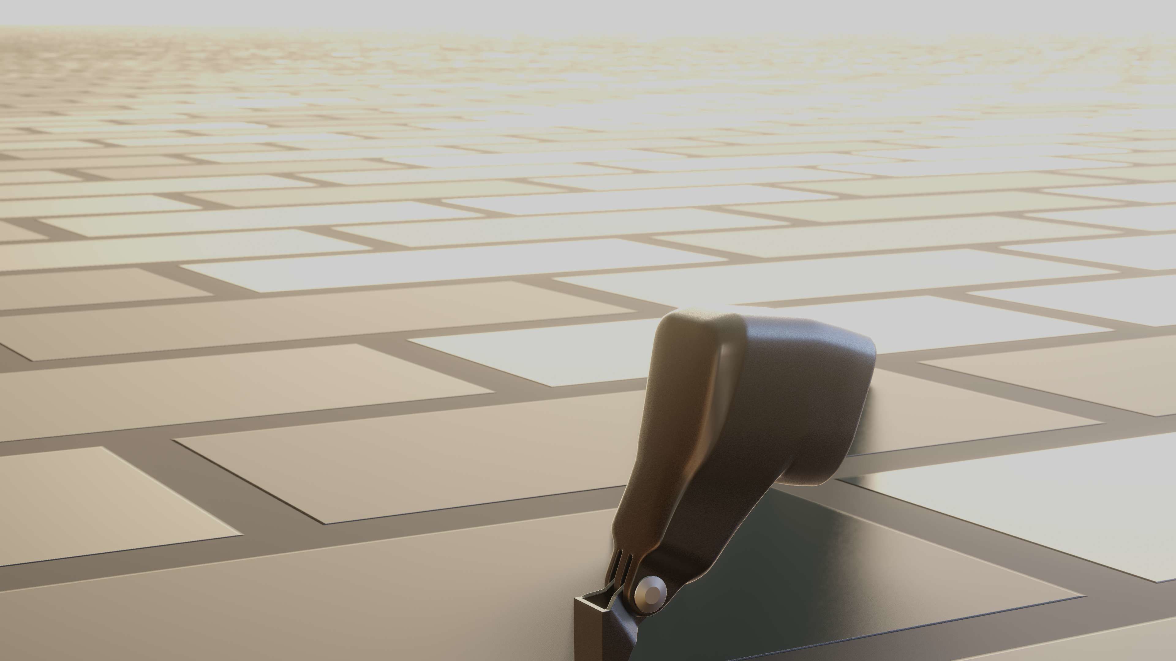 E-scooter front light with procedural PBR material setup 3D model_36