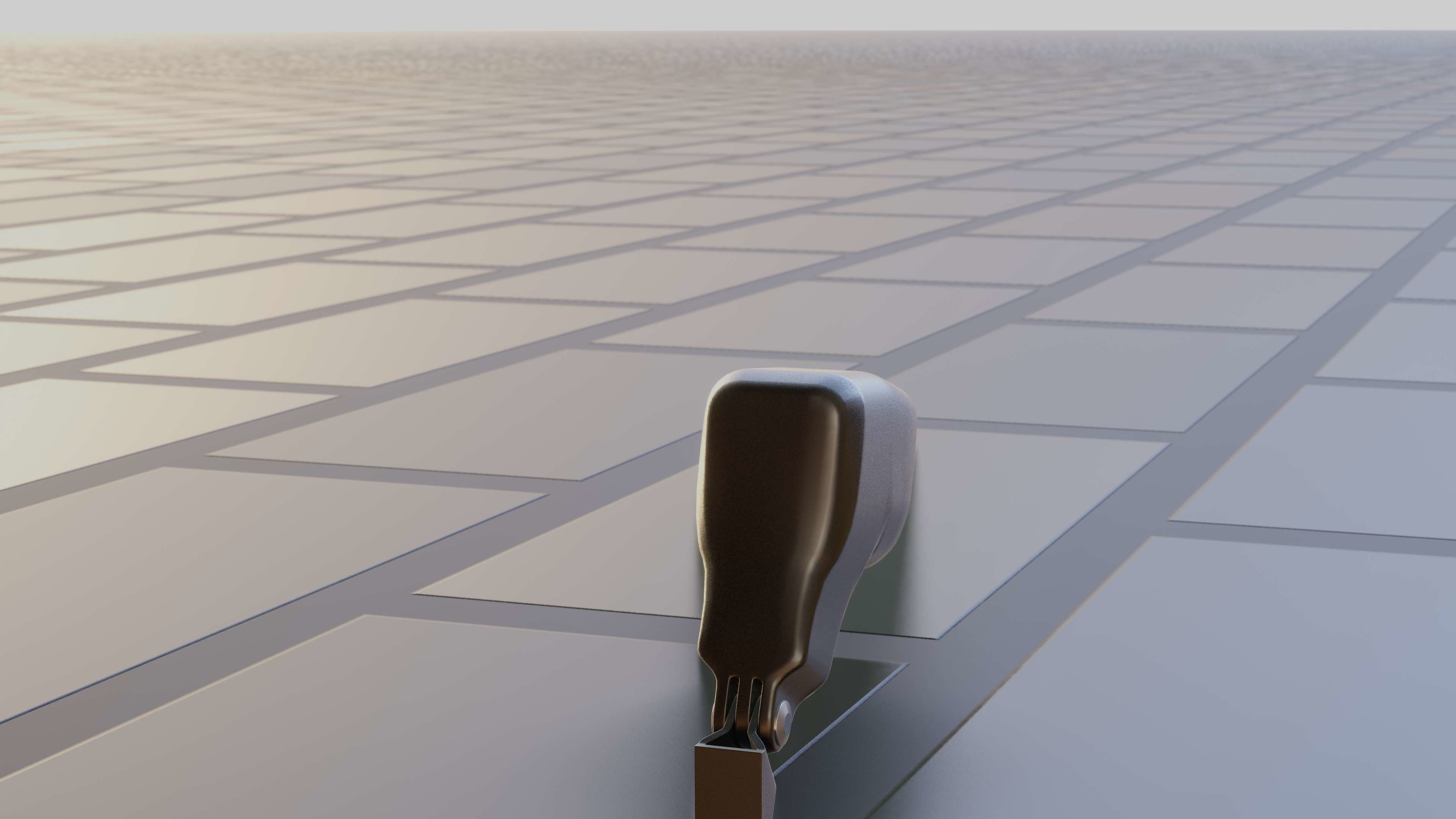 E-scooter front light with procedural PBR material setup 3D model_28