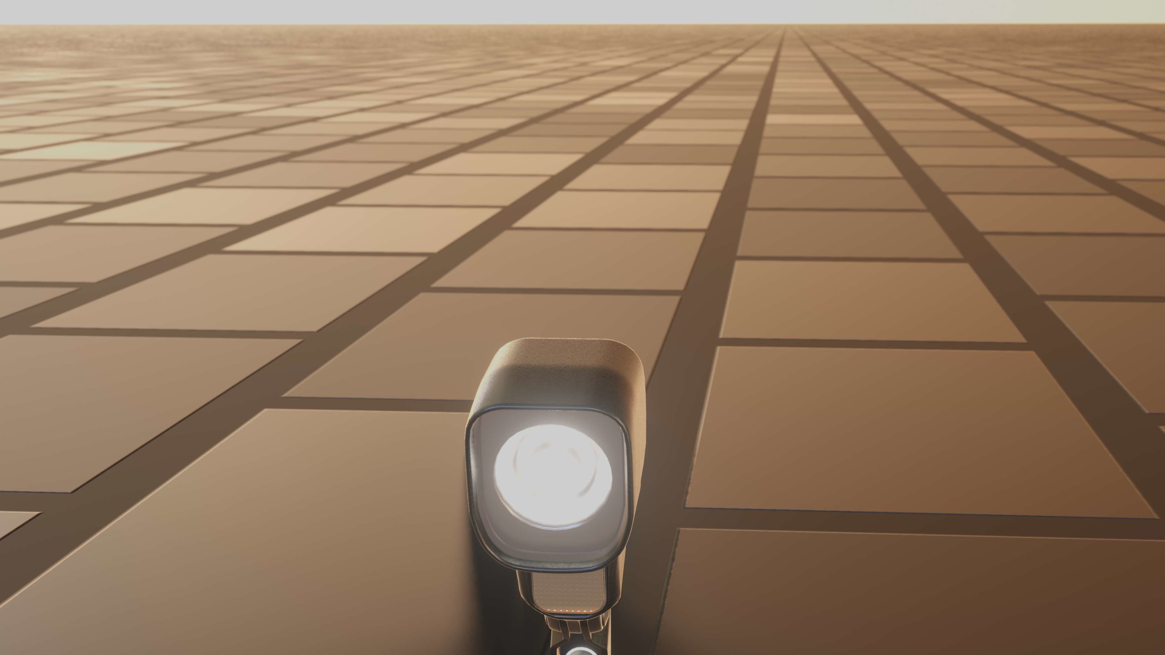 E-scooter front light with procedural PBR material setup 3D model_61