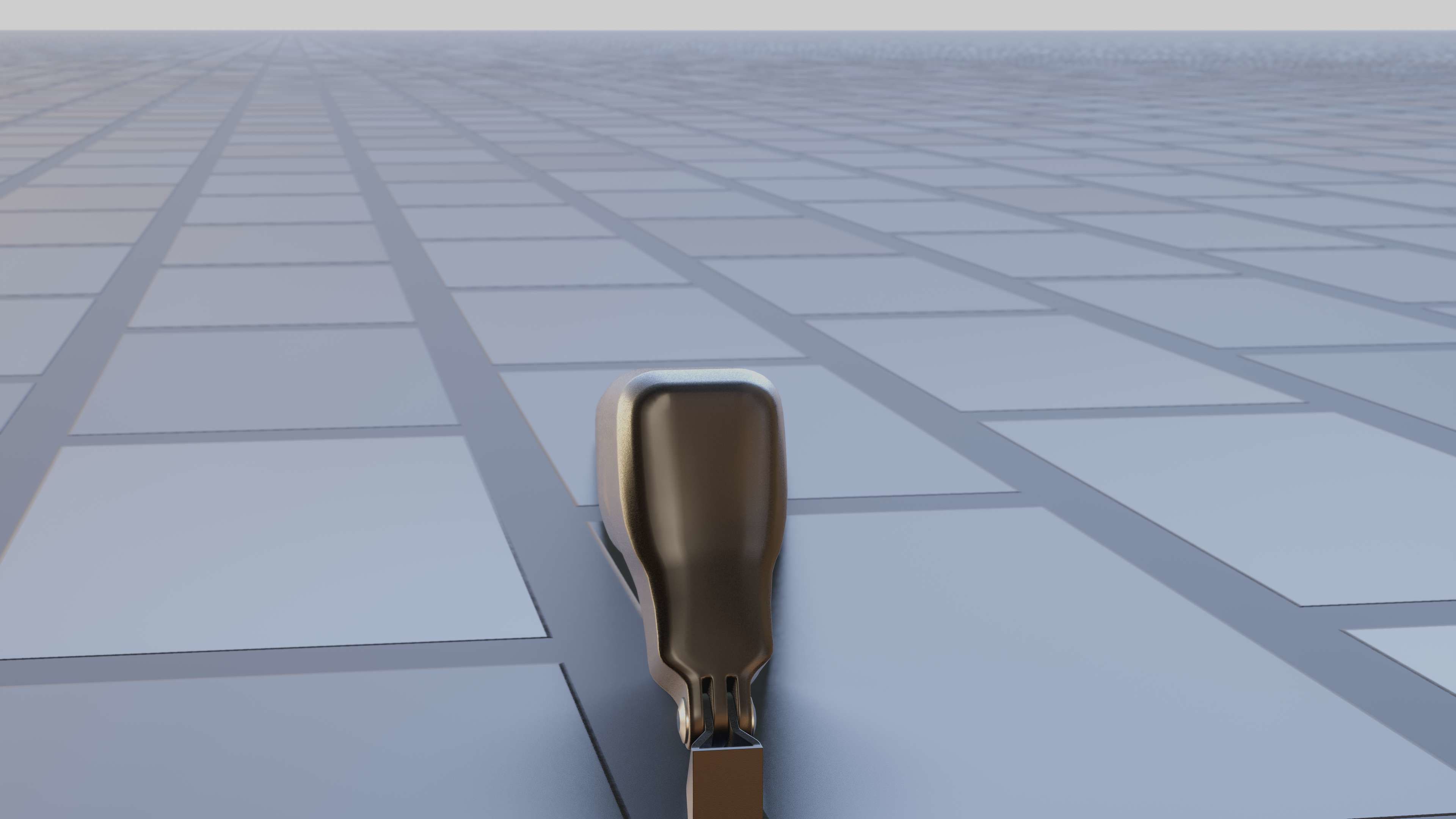 E-scooter front light with procedural PBR material setup 3D model_22