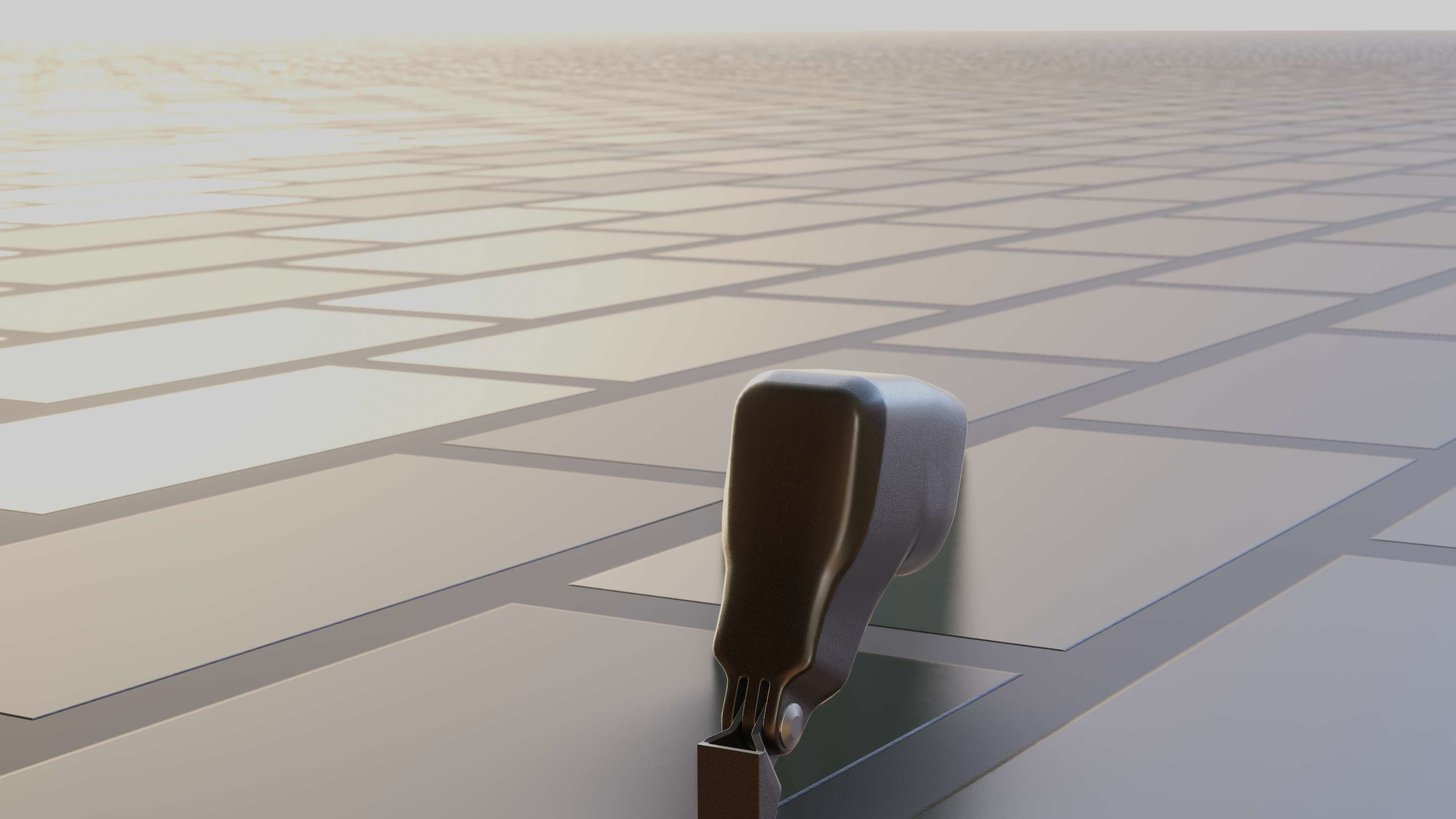 E-scooter front light with procedural PBR material setup 3D model_30