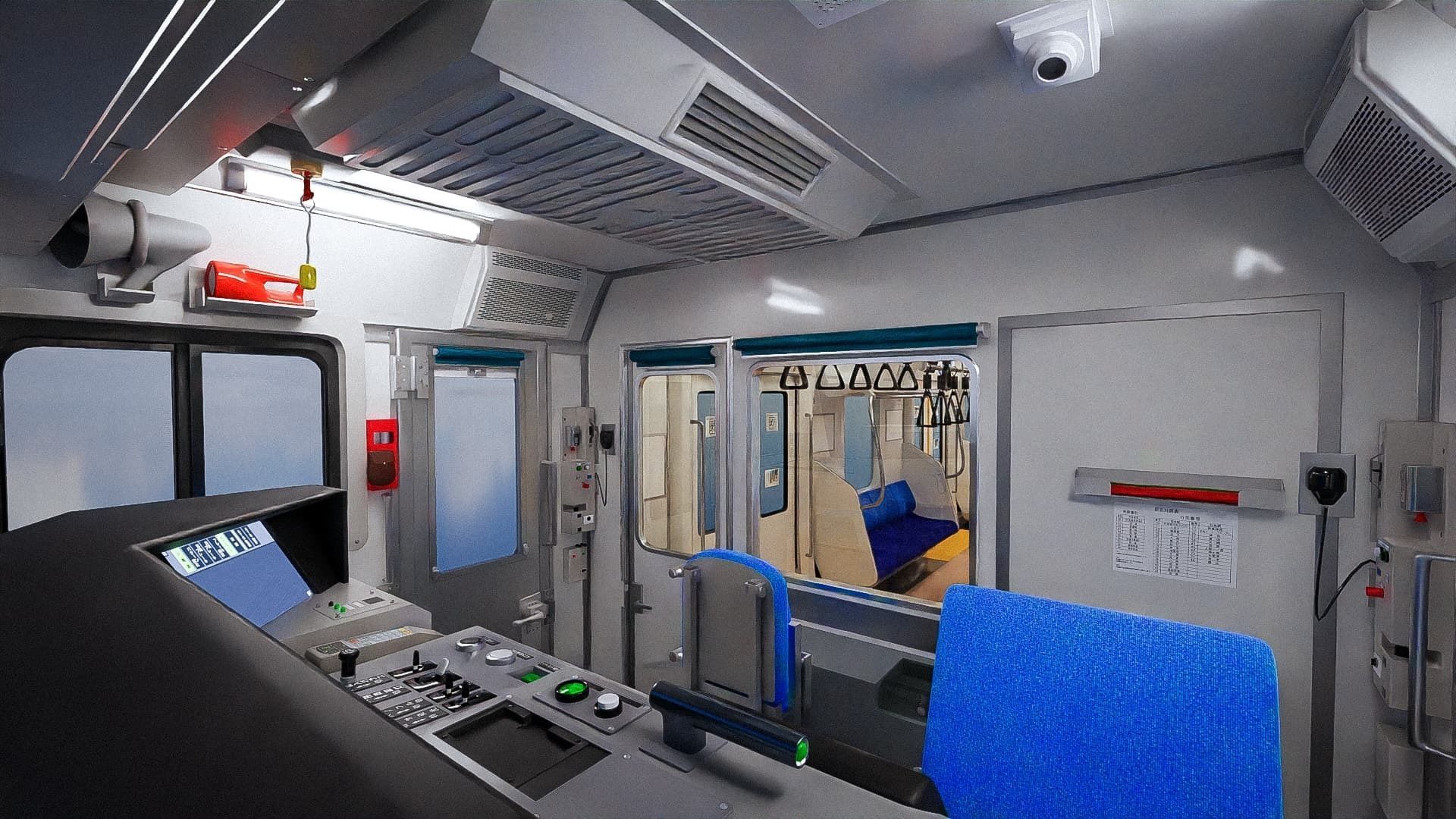 Rigged Train Japan Keihin-Tohoku E233 Series 3D model_13