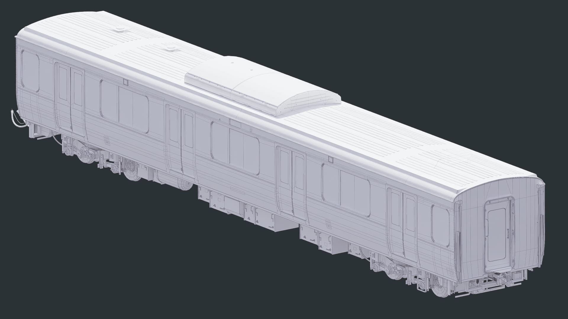 Rigged Train Japan Keihin-Tohoku E233 Series 3D model_24