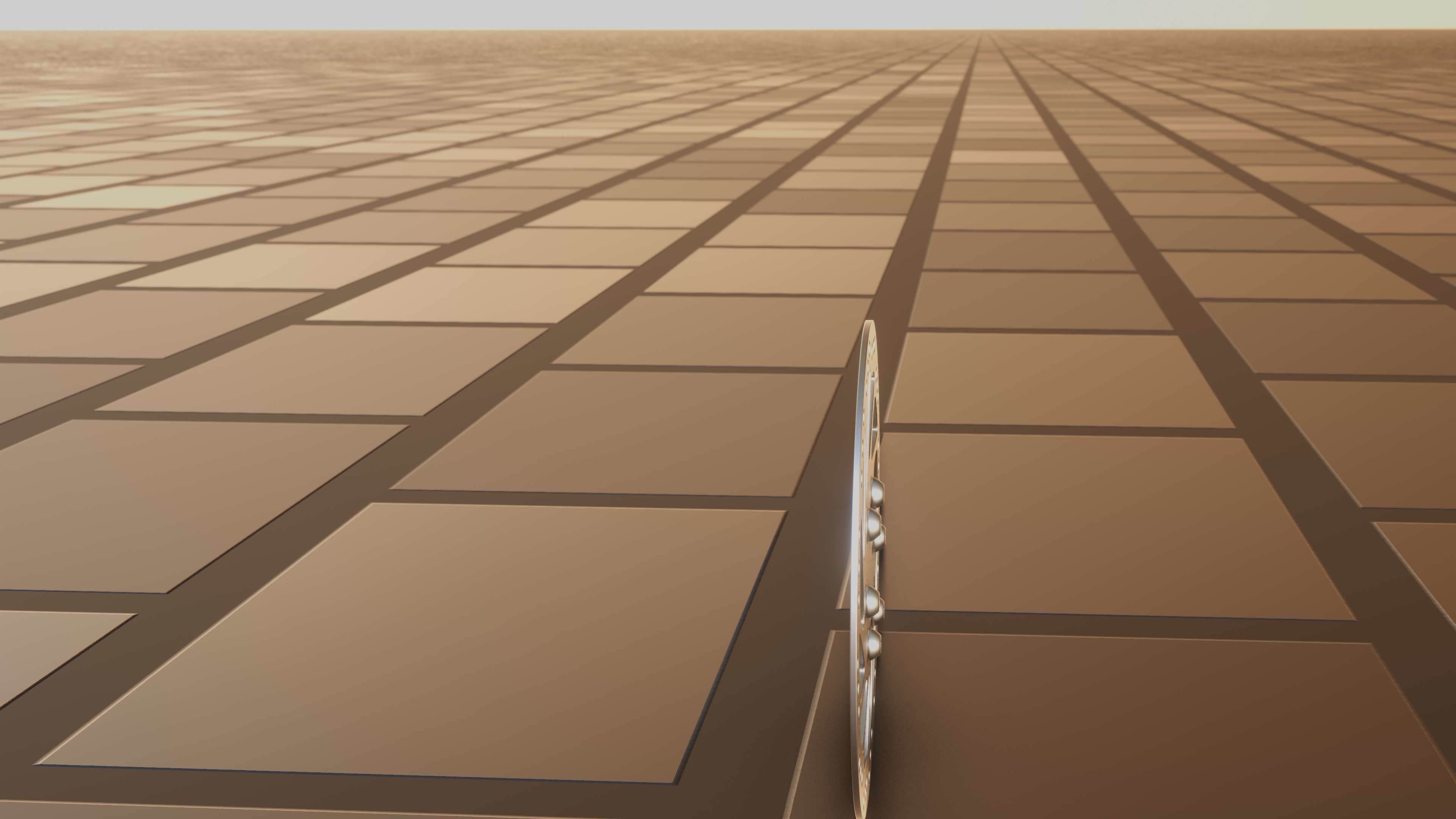 E-Scooter Disc Brake with Procedural PBR Material Setup 3D model_62