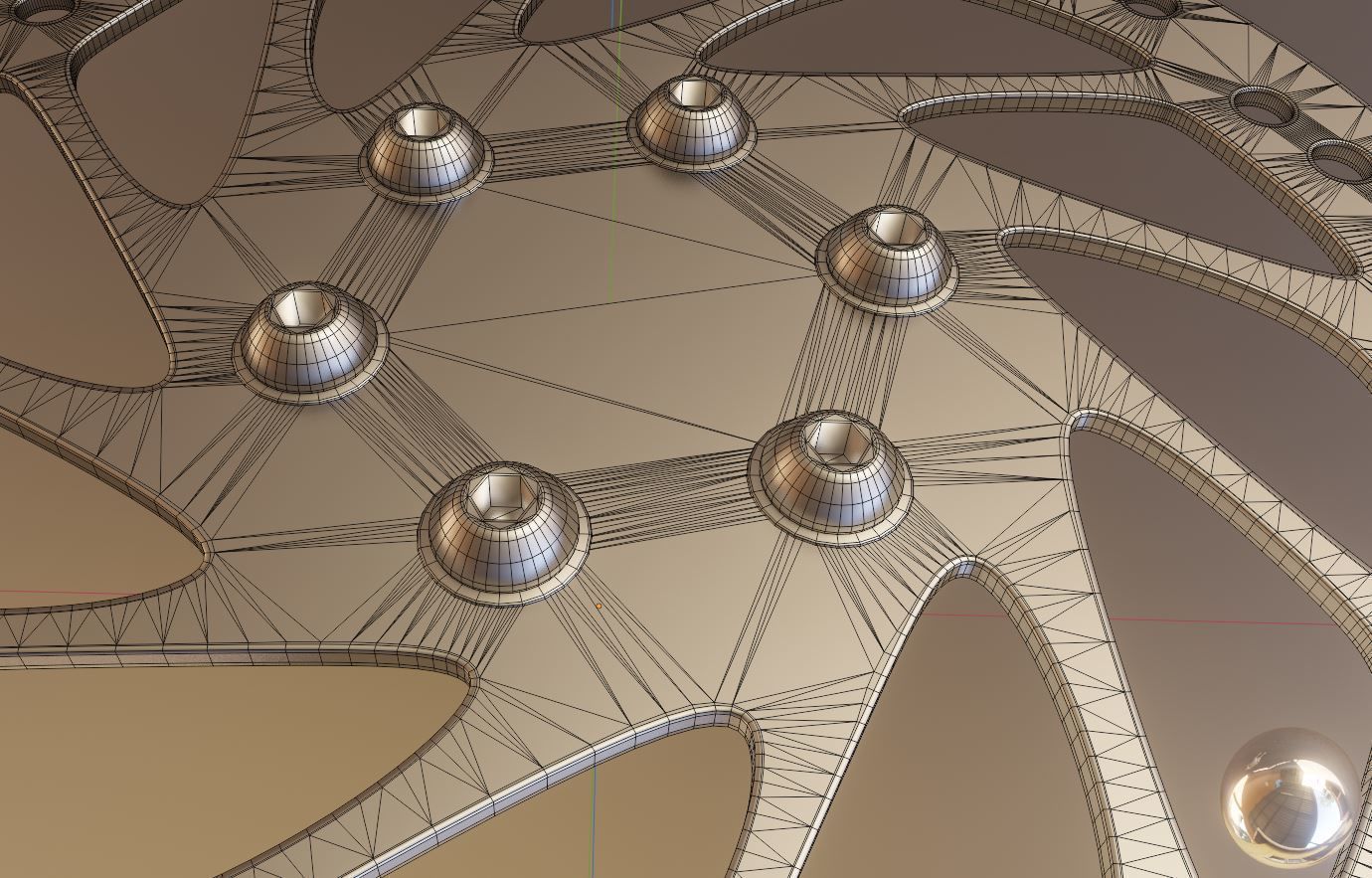 E-Scooter Disc Brake with Procedural PBR Material Setup 3D model_3