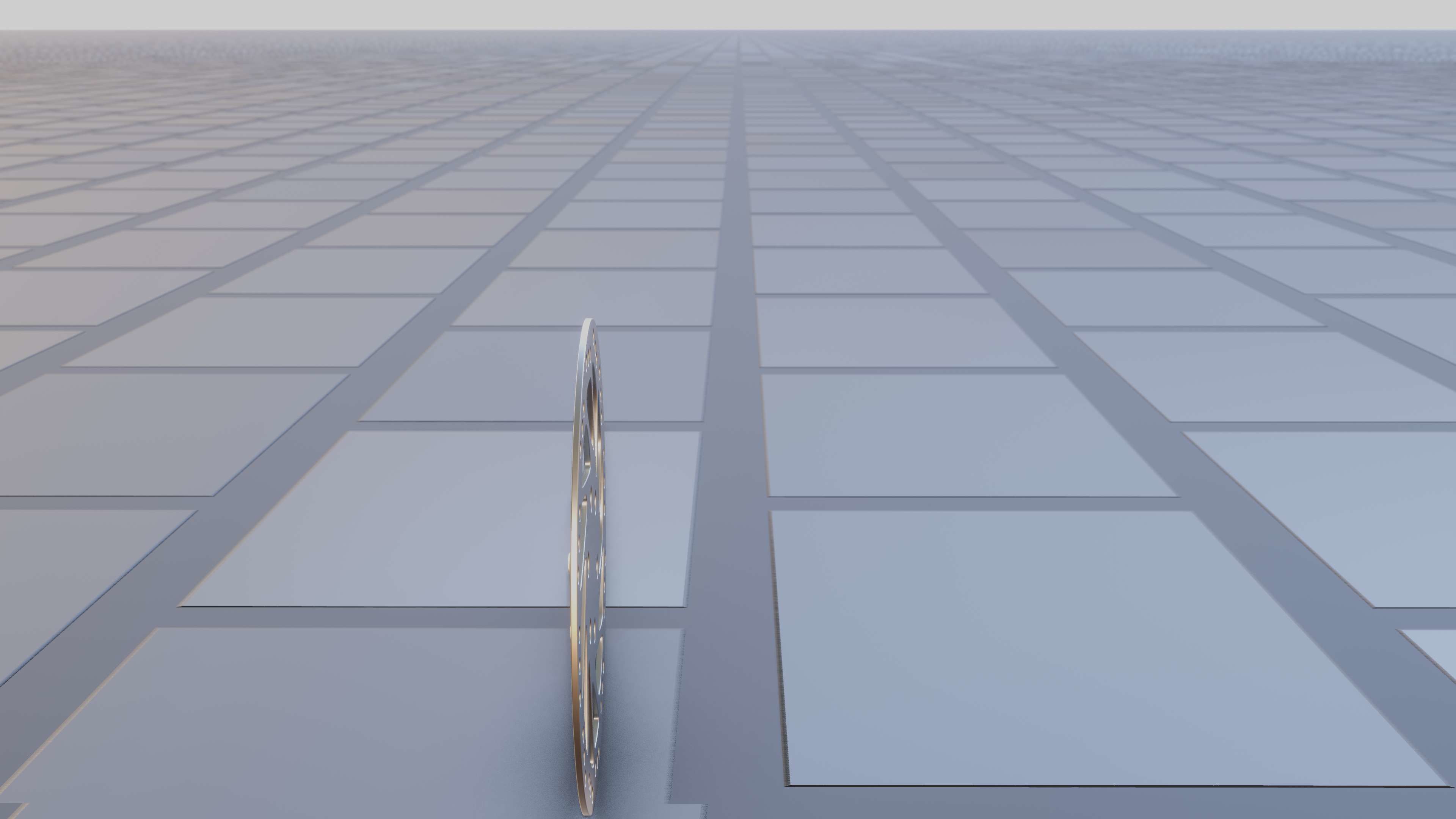 E-Scooter Disc Brake with Procedural PBR Material Setup 3D model_25