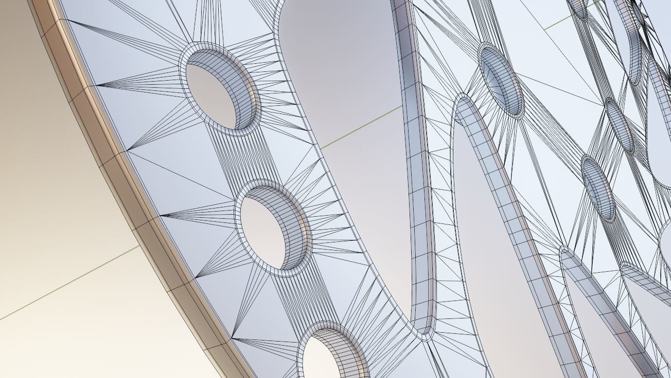 E-Scooter Disc Brake with Procedural PBR Material Setup 3D model_6