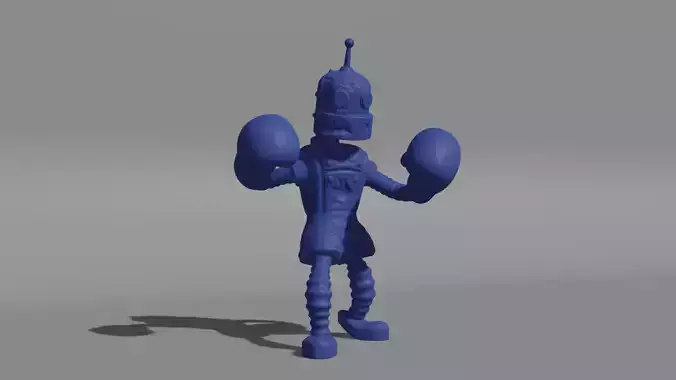 robo-boxing robot with boxing gloves Free 3D print model
