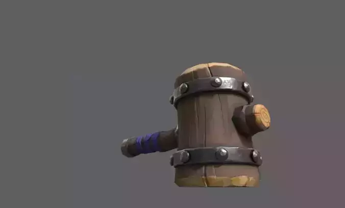 Hammer fortnite Free low-poly 3D model