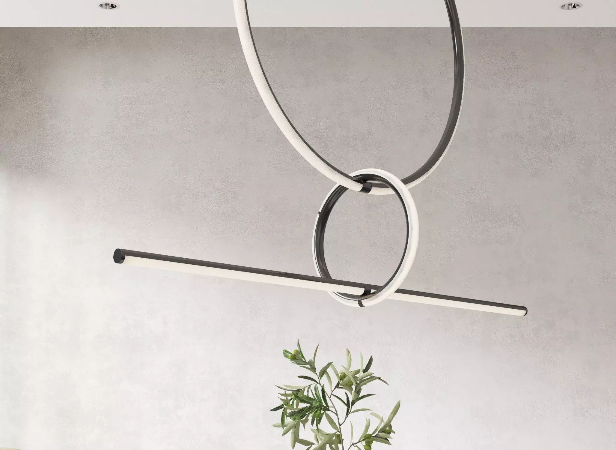 Flos Arrangement line - Pendant Light 3D model_0