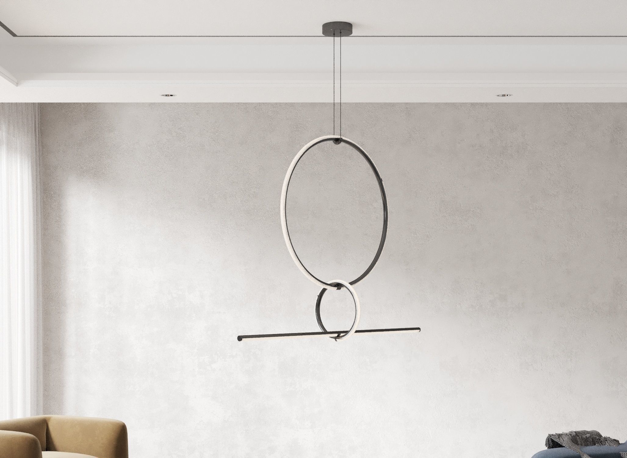 Flos Arrangement line - Pendant Light 3D model_2