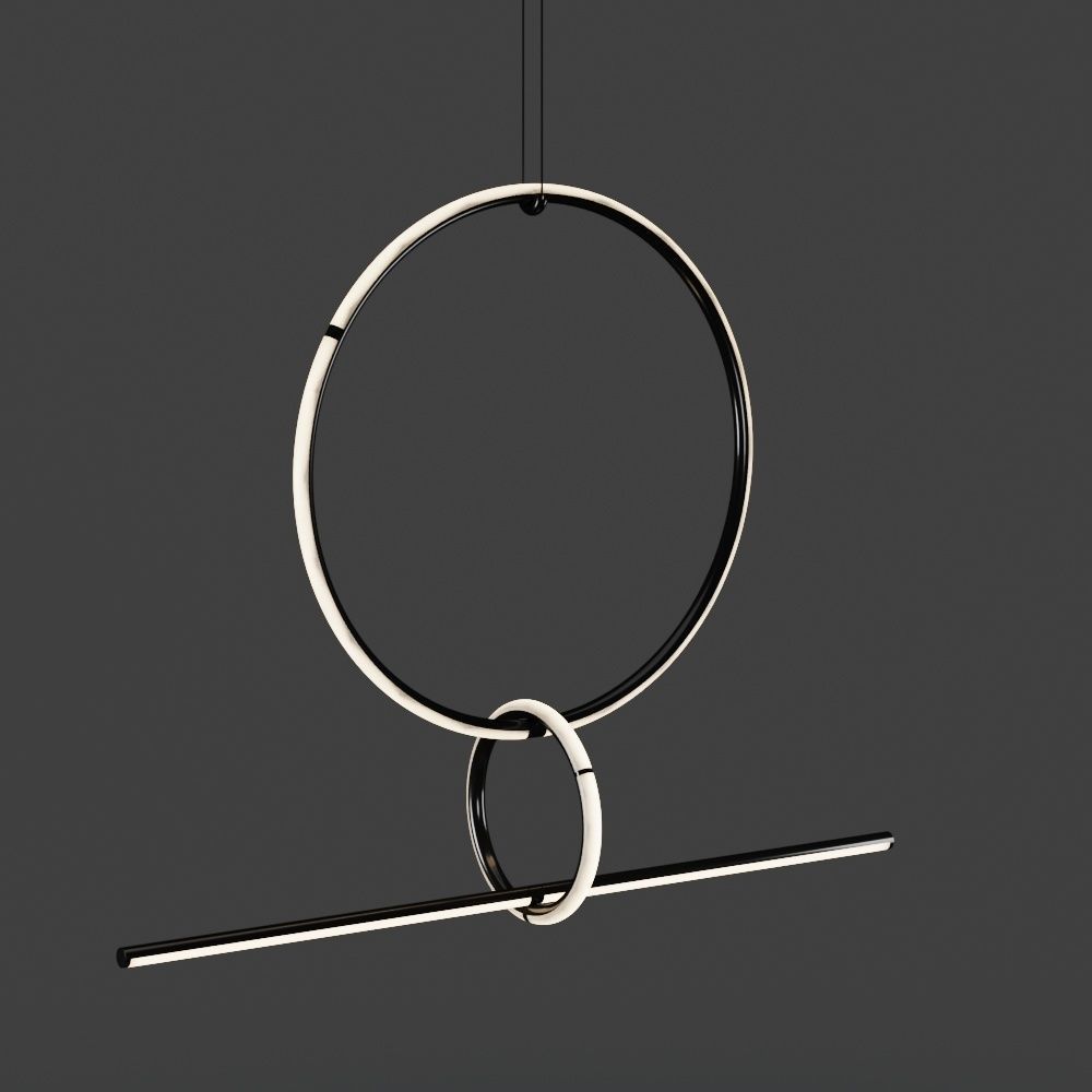 Flos Arrangement line - Pendant Light 3D model_1
