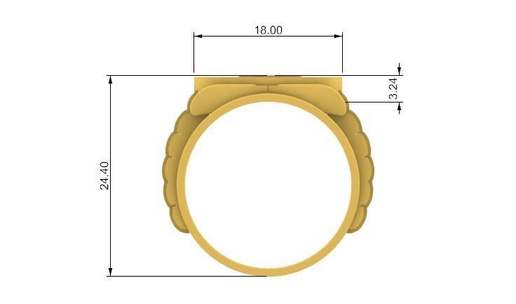 Bitcoin Ring STL 3D print model_1