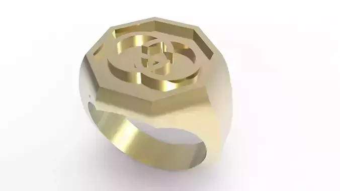 Gucci ring men 3D print model
