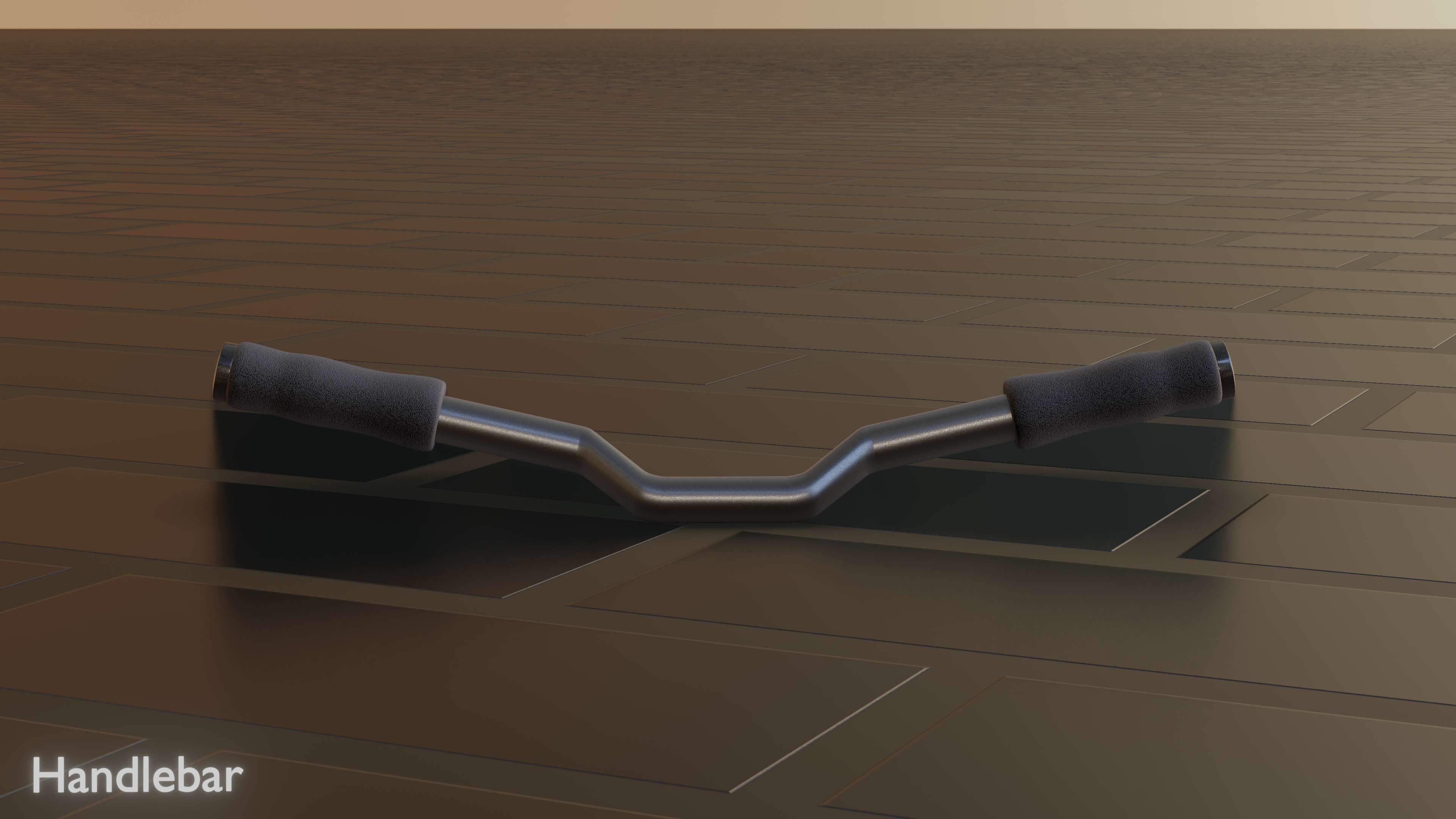 EScooter Handlebar with procedural PBR material setup 3D model CGTrader