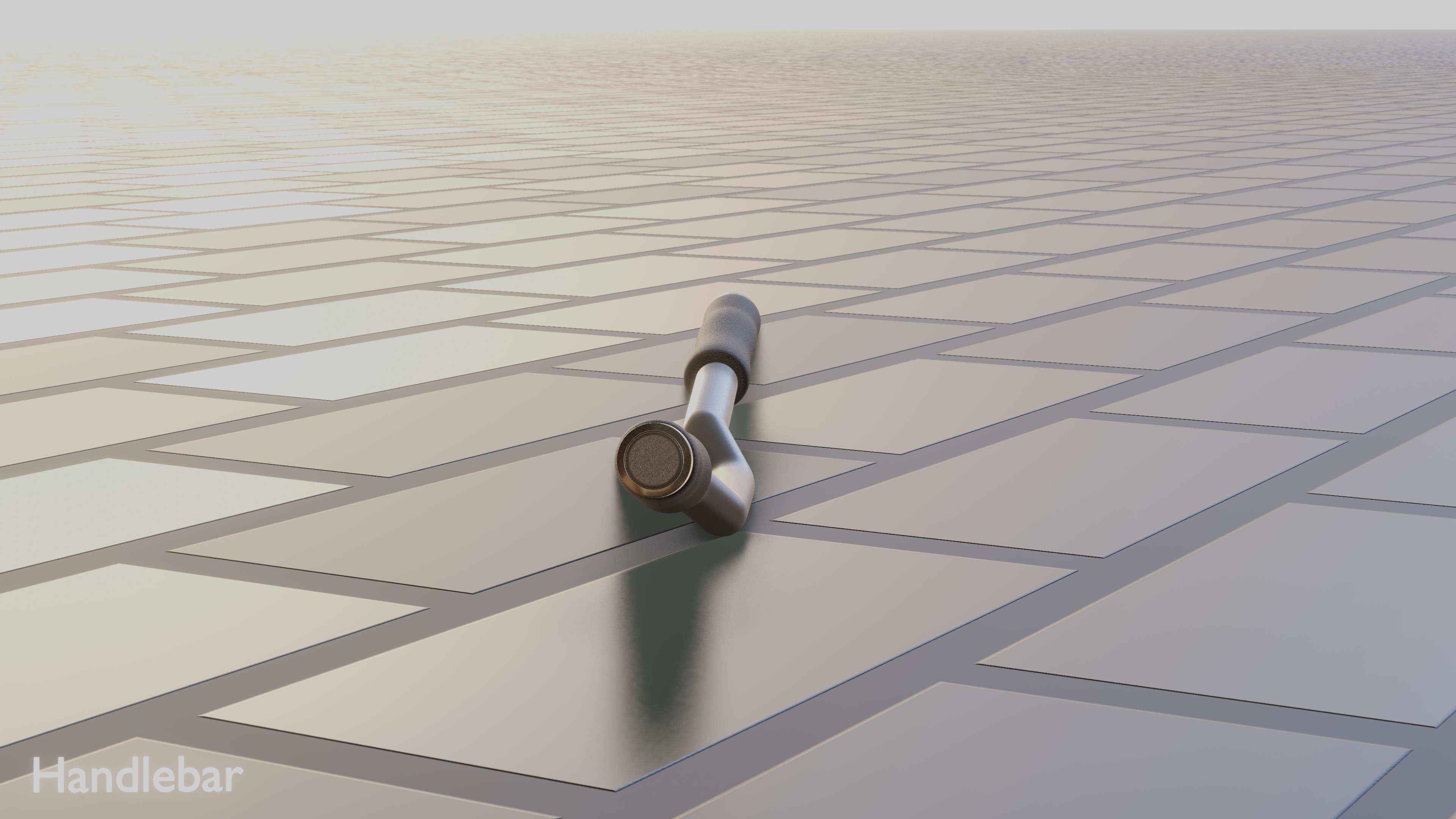 EScooter Handlebar with procedural PBR material setup 3D model CGTrader