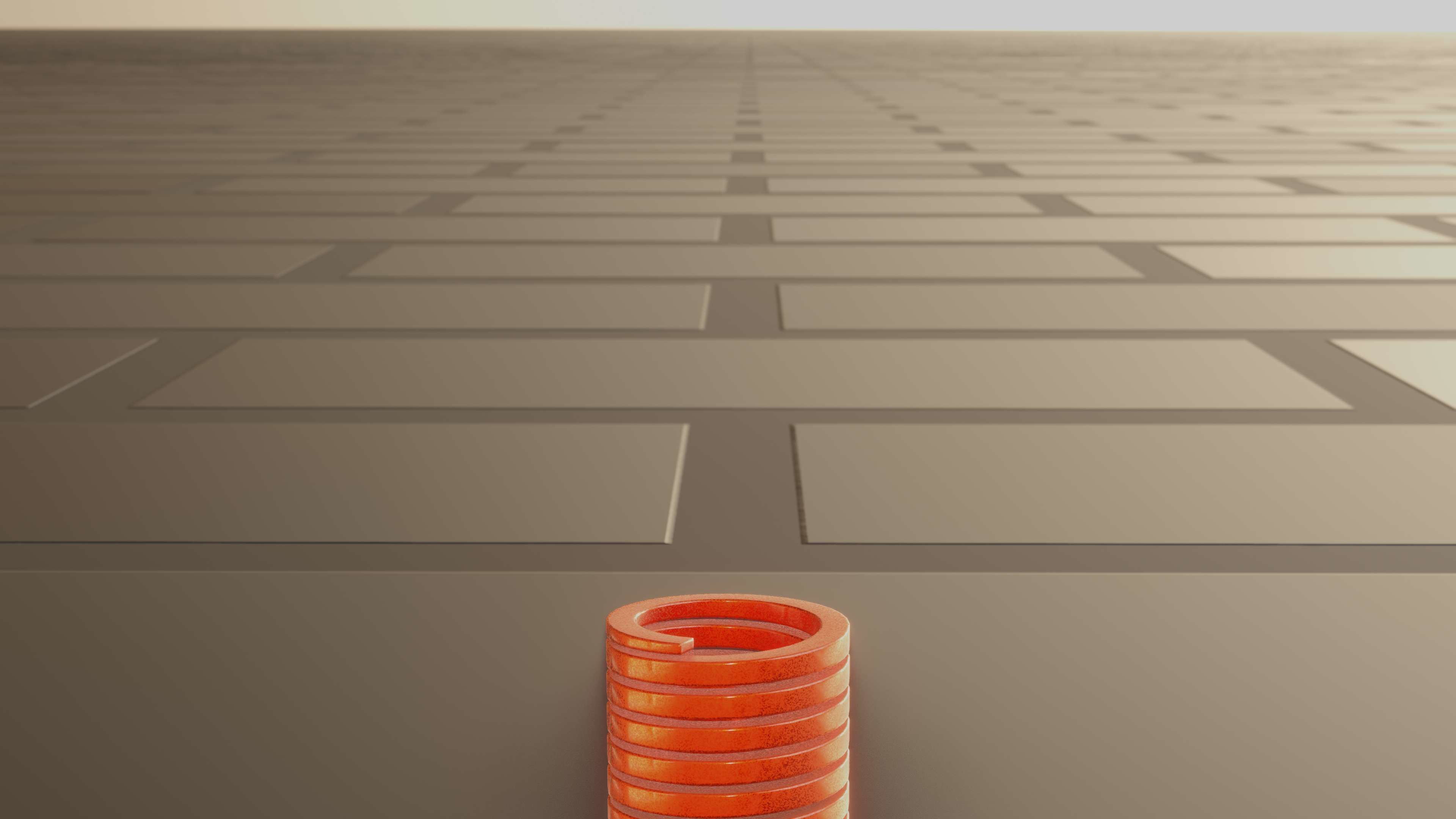 E-Scooter Spring with Procedural PBR Material Setup 3D model_41