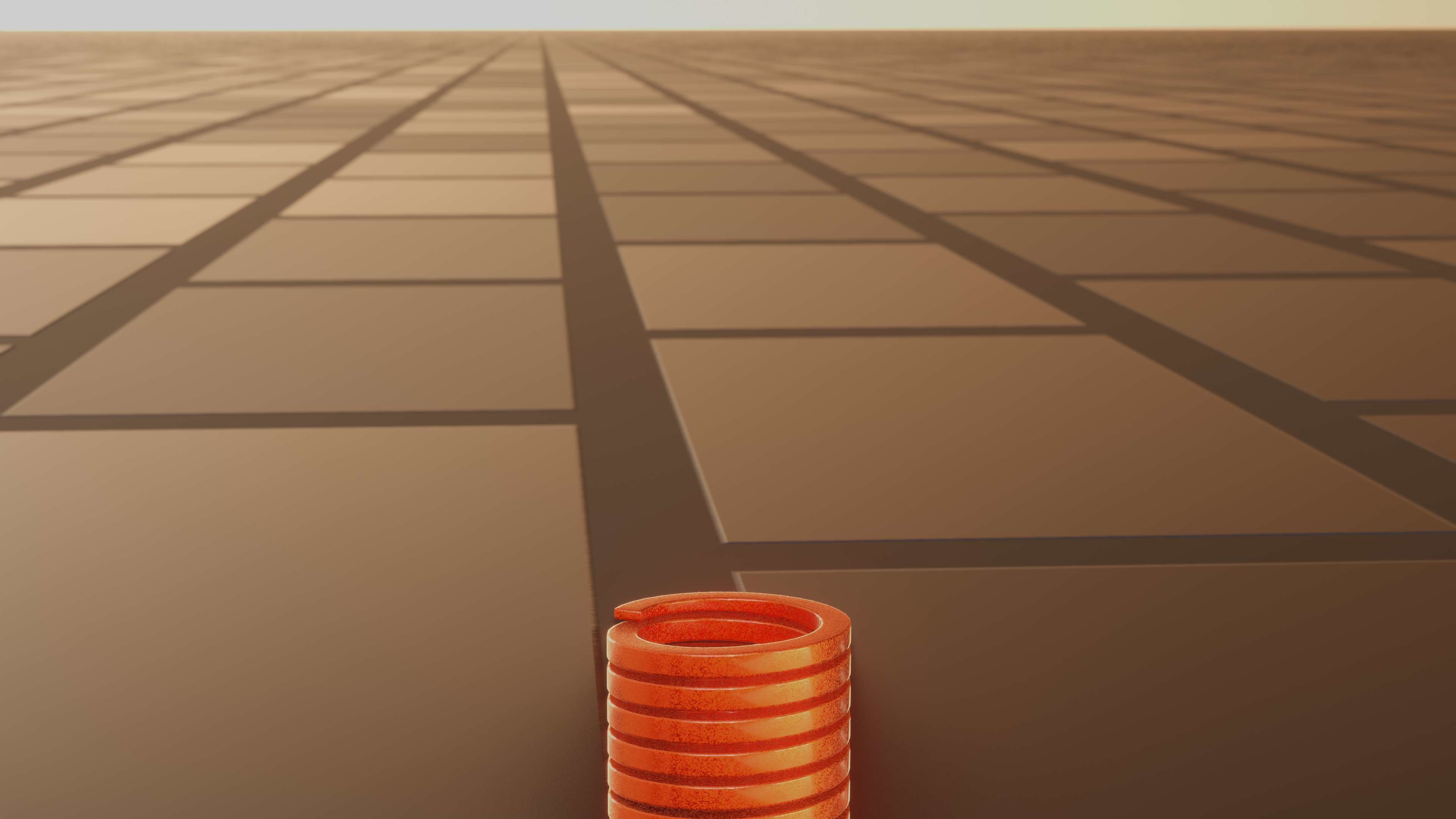 E-Scooter Spring with Procedural PBR Material Setup 3D model_58