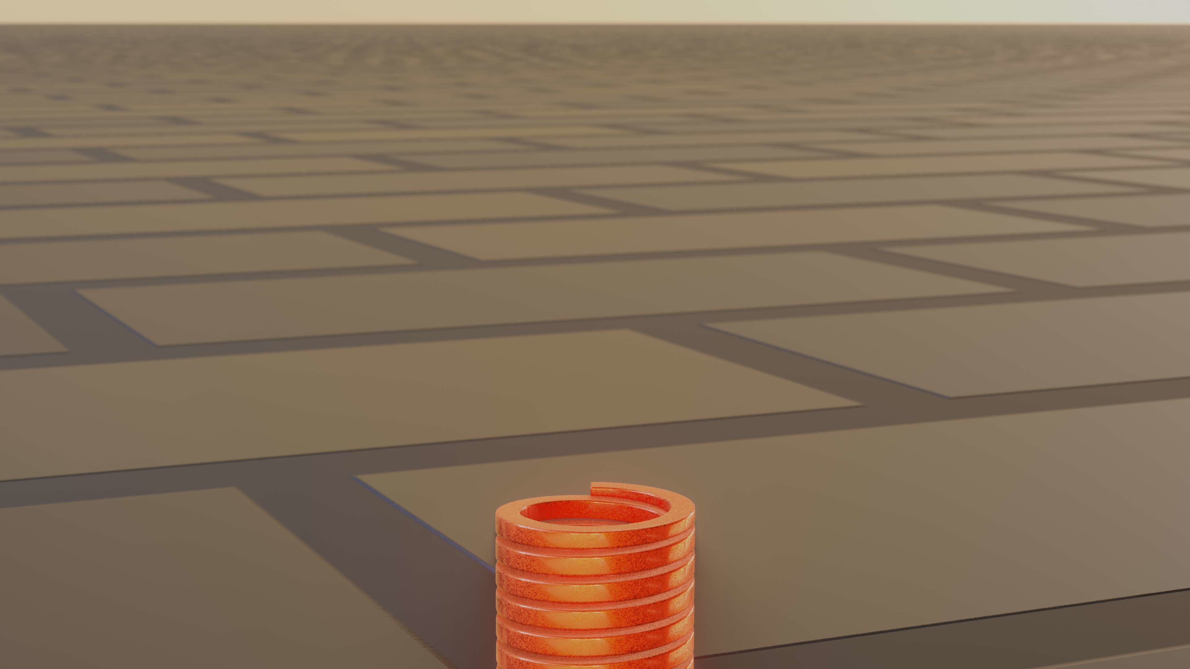 E-Scooter Spring with Procedural PBR Material Setup 3D model_72