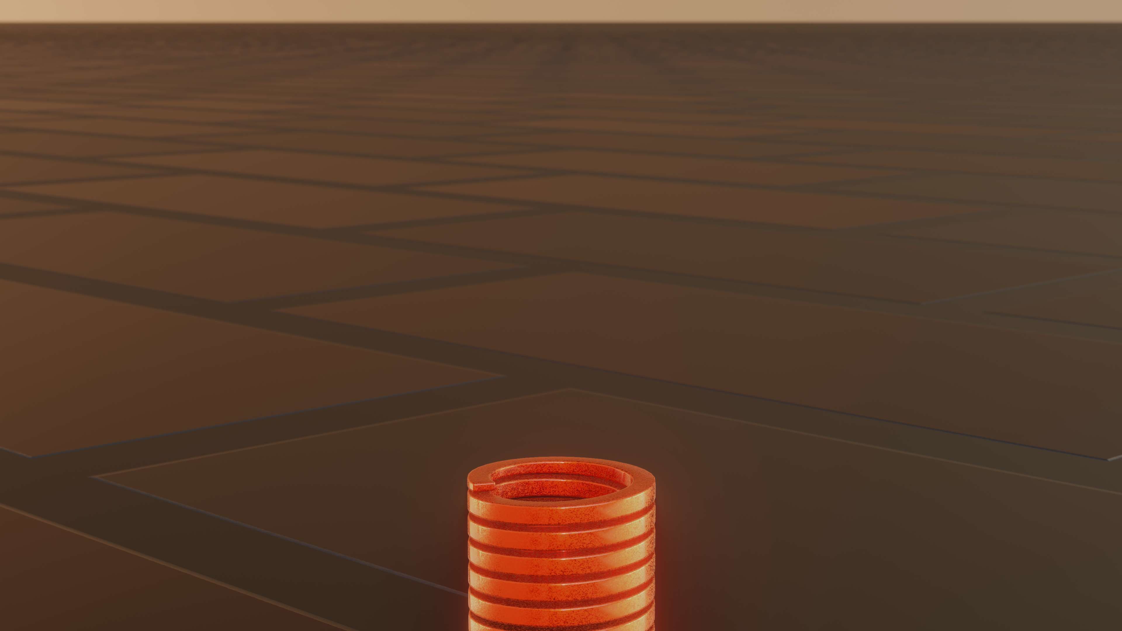 E-Scooter Spring with Procedural PBR Material Setup 3D model_50