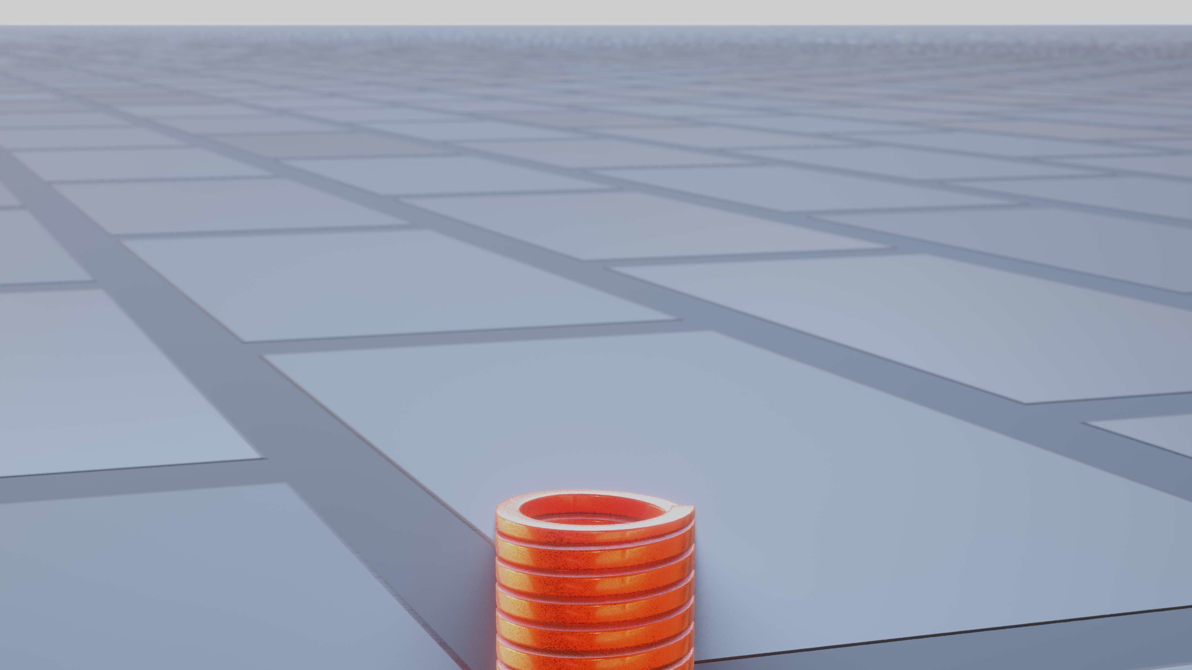 E-Scooter Spring with Procedural PBR Material Setup 3D model_19