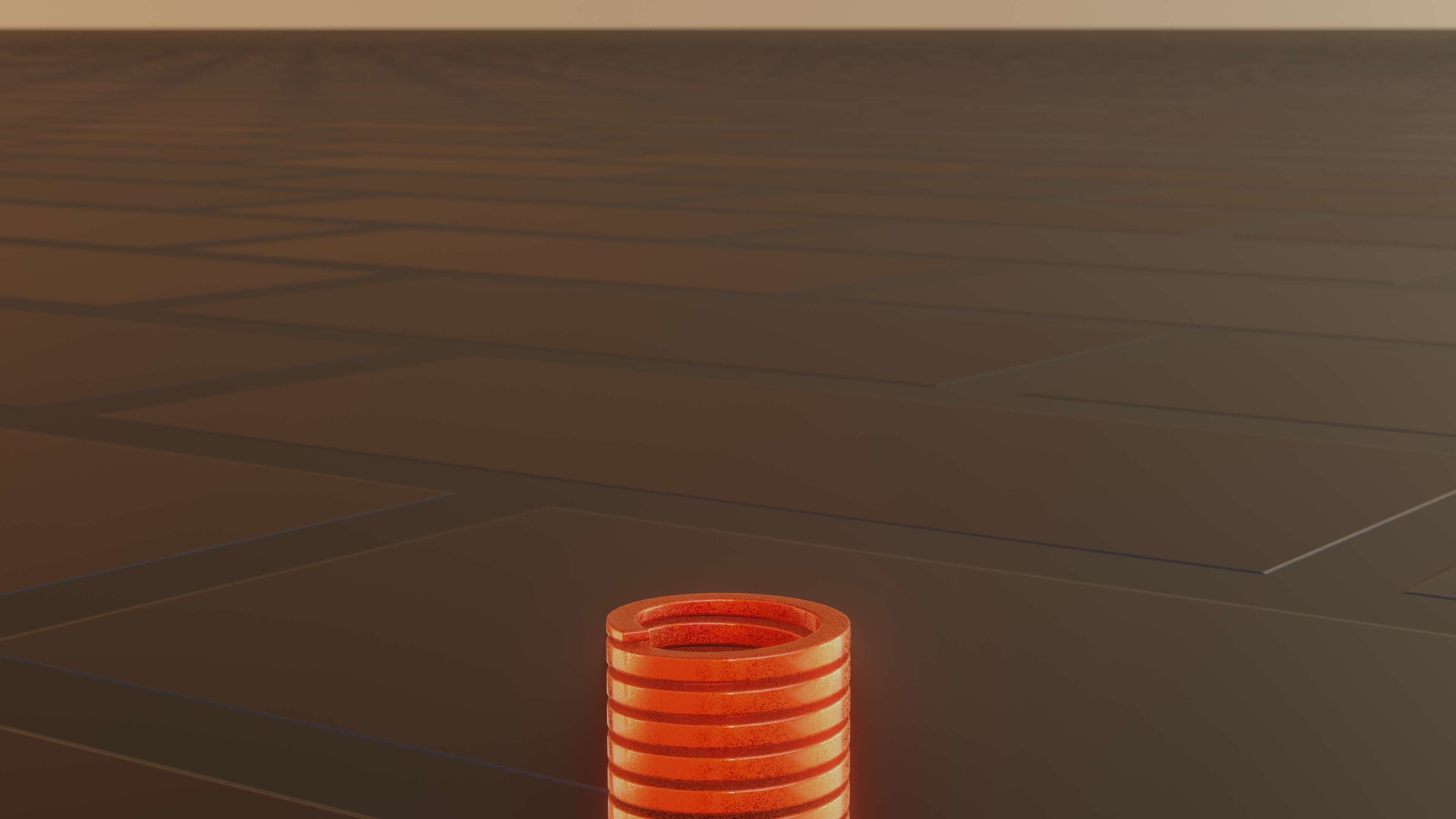 E-Scooter Spring with Procedural PBR Material Setup 3D model_48