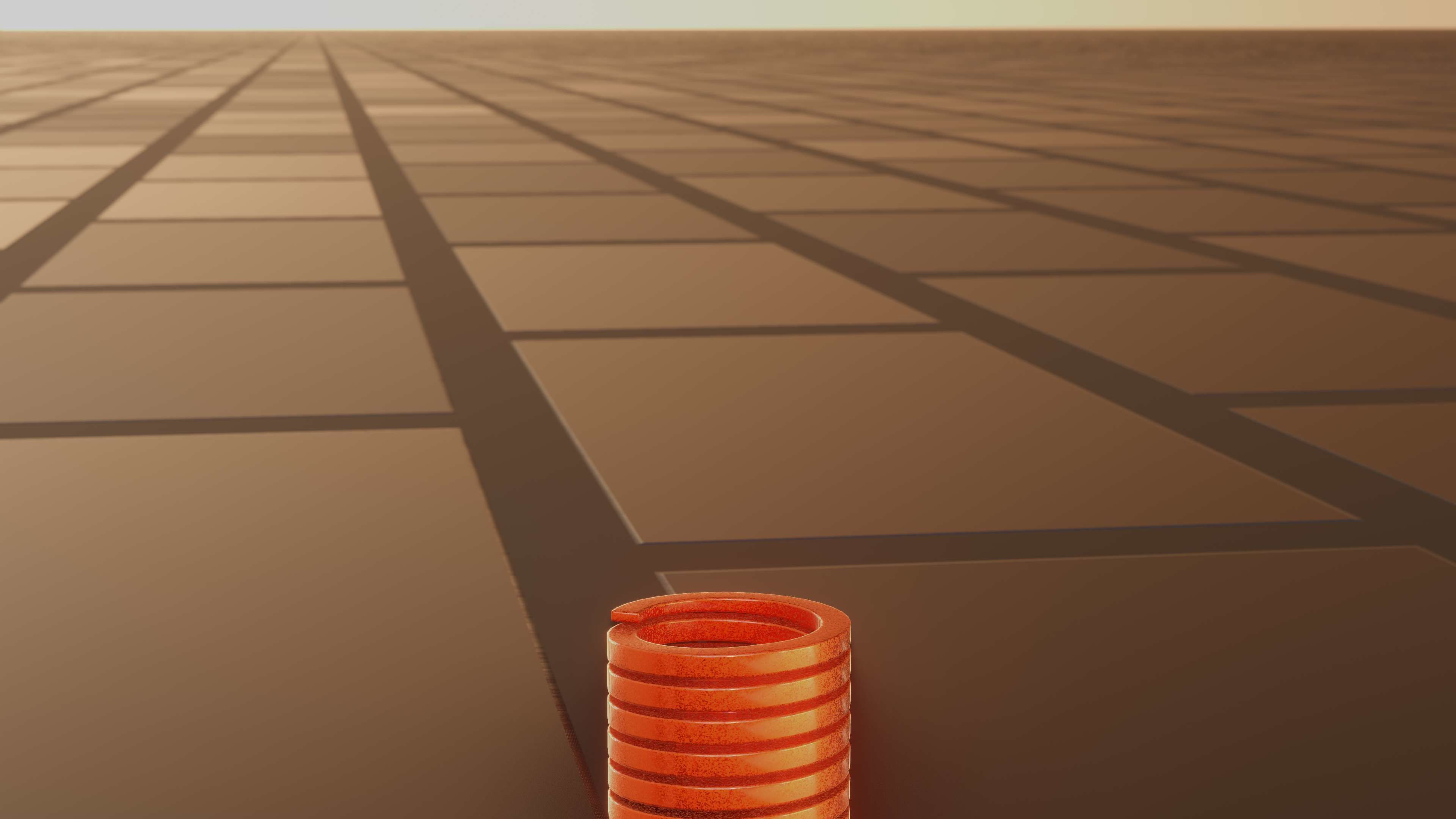 E-Scooter Spring with Procedural PBR Material Setup 3D model_57