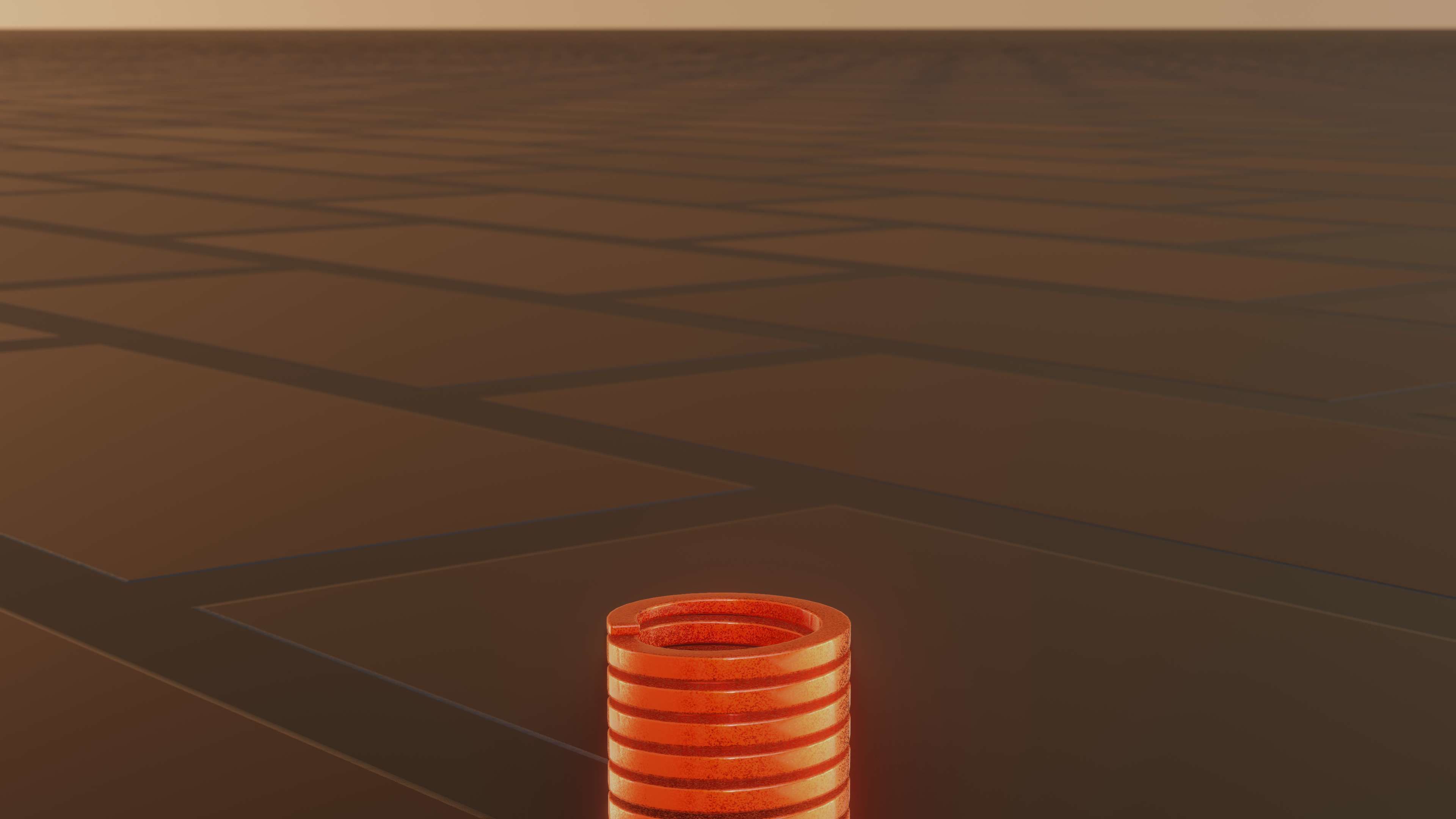 E-Scooter Spring with Procedural PBR Material Setup 3D model_51